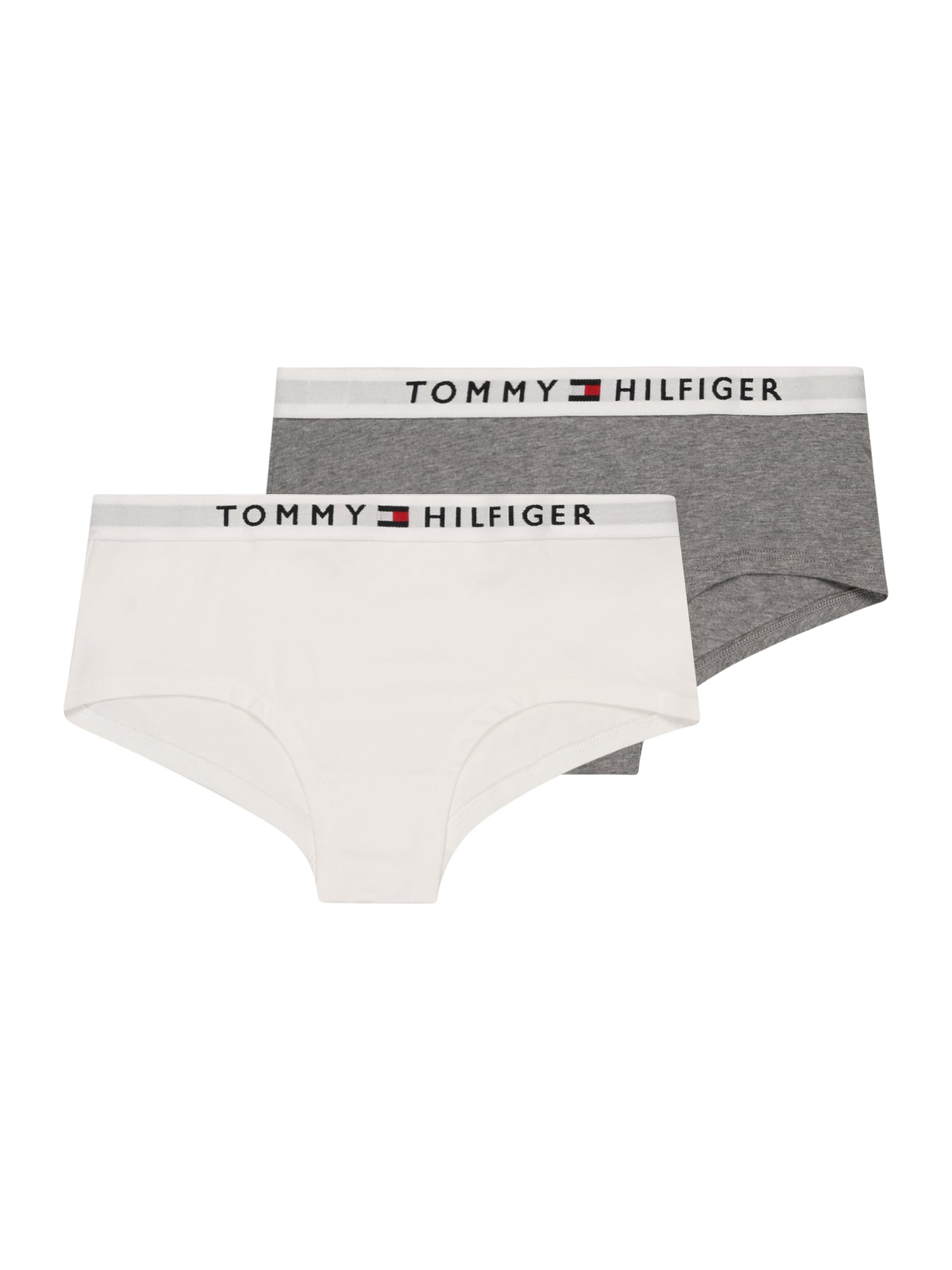 Tommy Hilfiger Underwear Spodnjice  pegasto siva / ognjeno rdeča / črna / bela