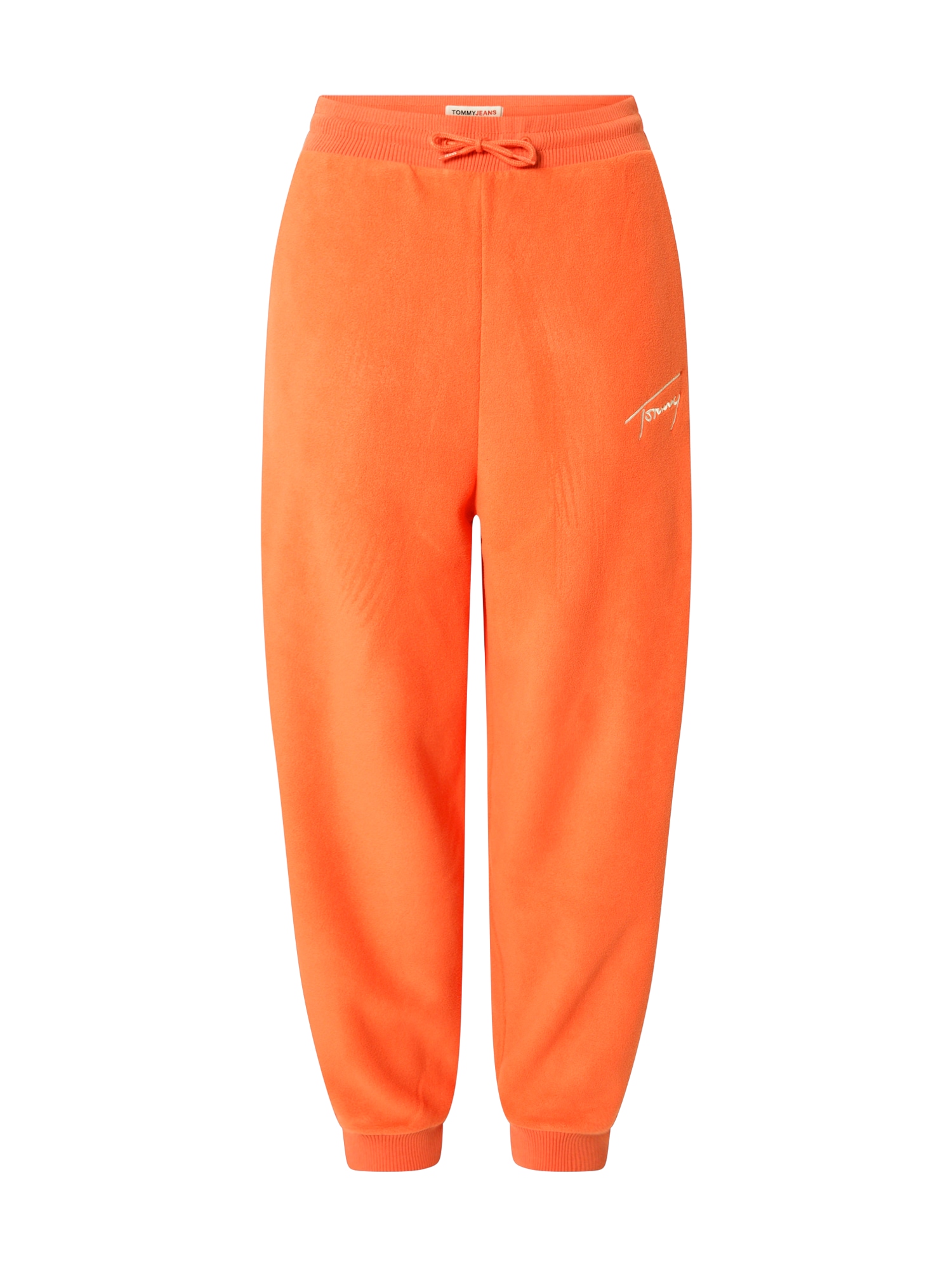 Tommy Jeans Hlače  bež / oranžna