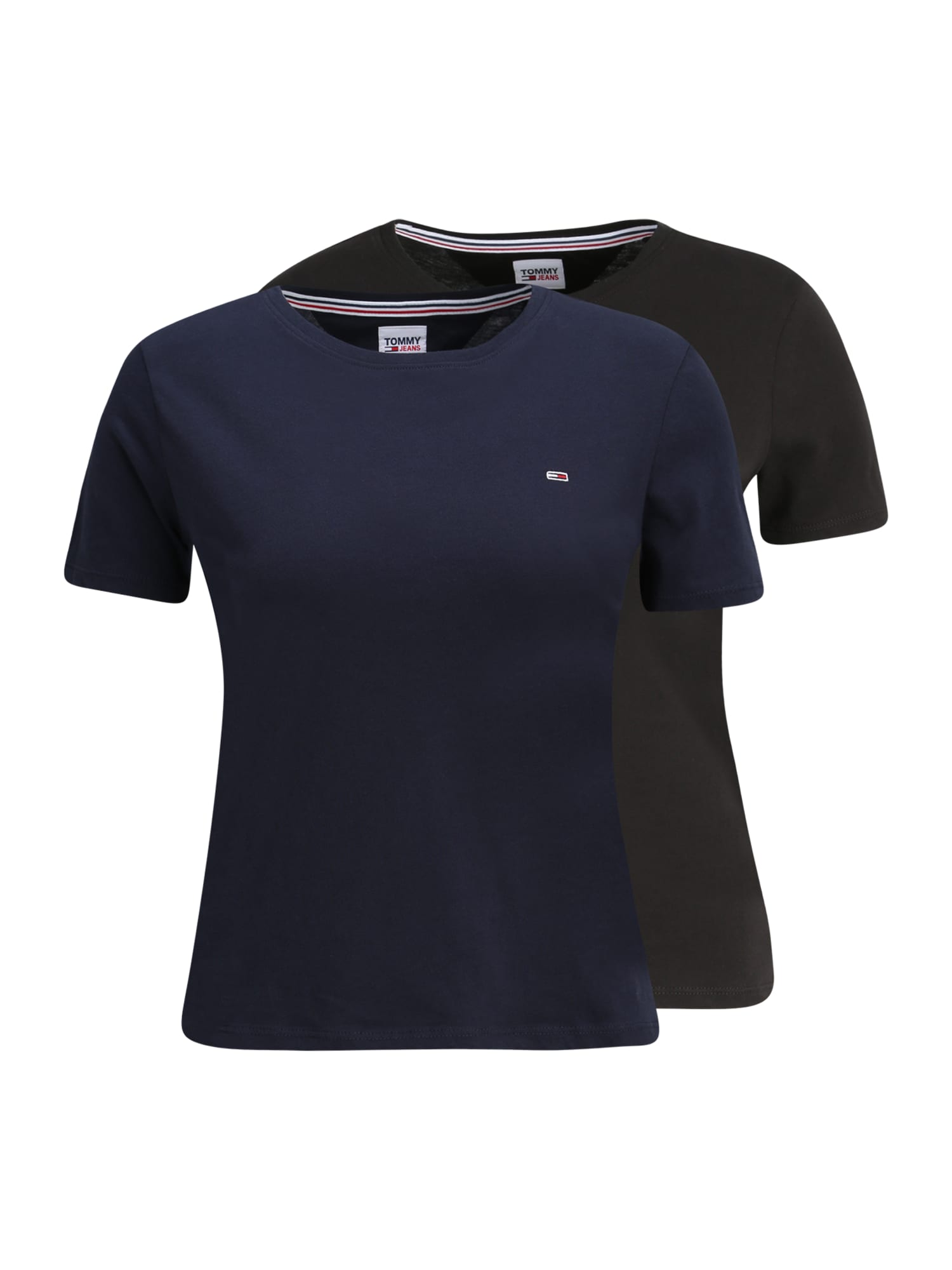 Tommy Jeans Majica  mornarska / rdeča / črna / bela