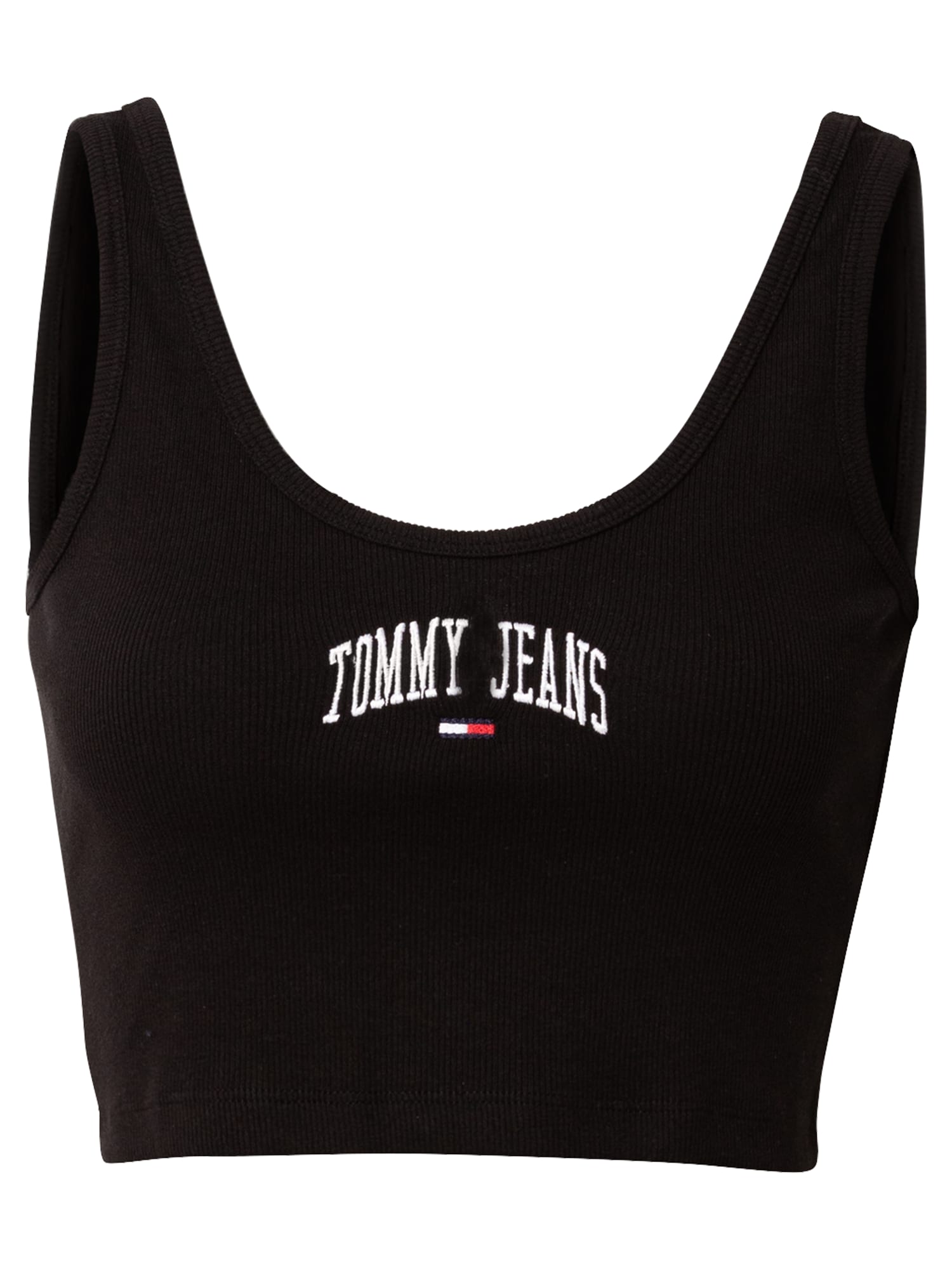 Tommy Jeans Top  rdeča / črna / bela