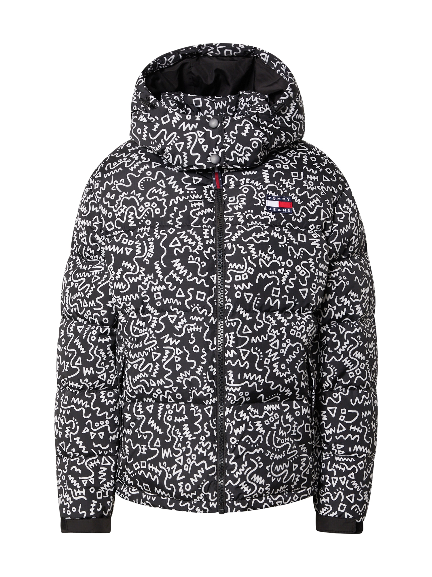 Tommy Jeans Zimska jakna 'Alaska'  temno modra / rdeča / črna / bela