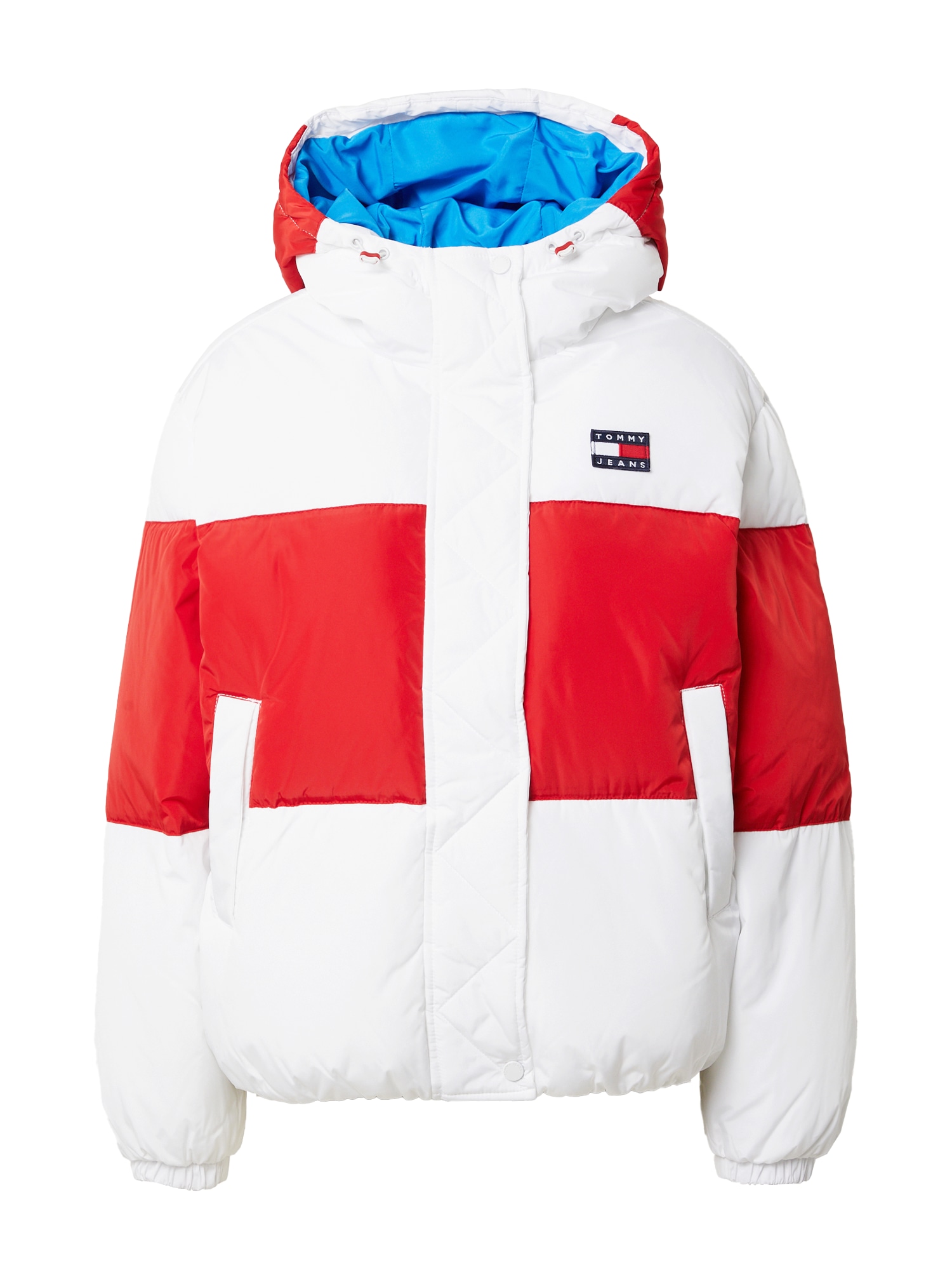 Tommy Jeans Zimska jakna  modra / rdeča / bela