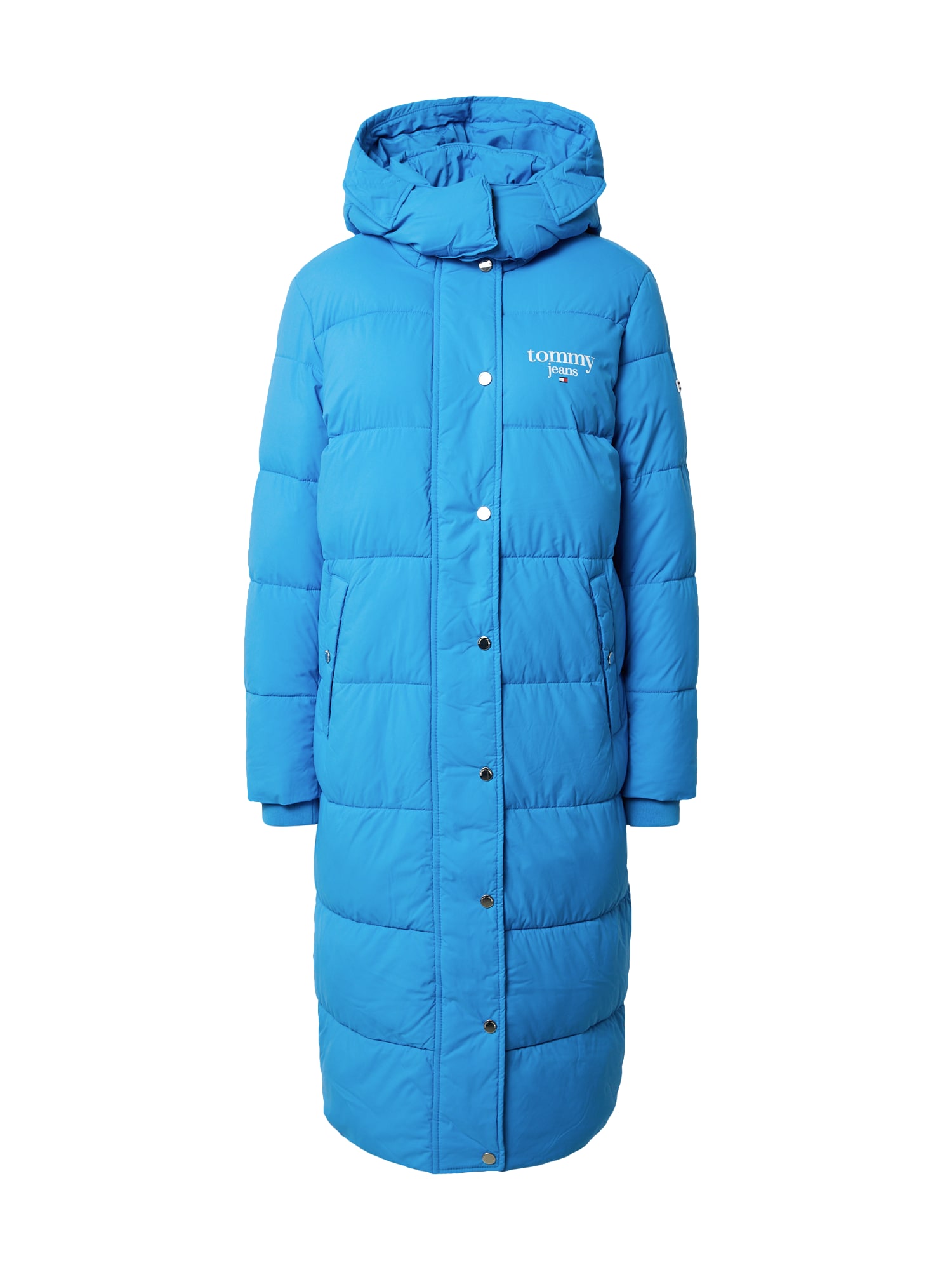 Tommy Jeans Zimski plašč  mornarska / azur / rdeča / bela