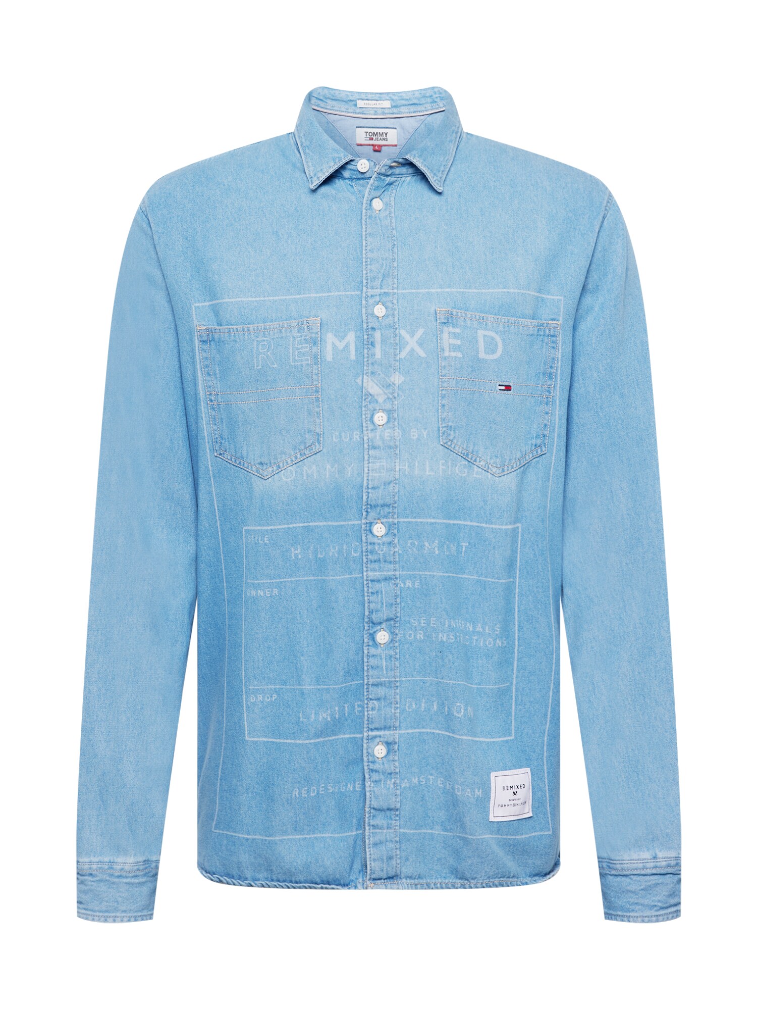 Tommy Remixed Srajca  moder denim / bela