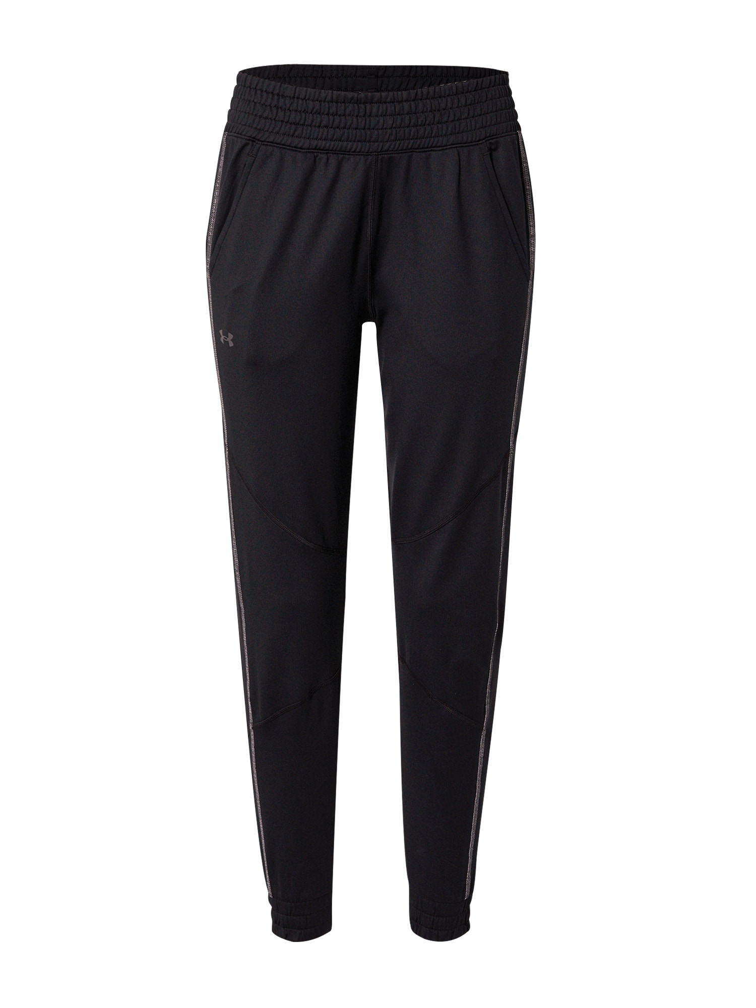 UNDER ARMOUR Športne hlače 'ColdGear'  siva / črna