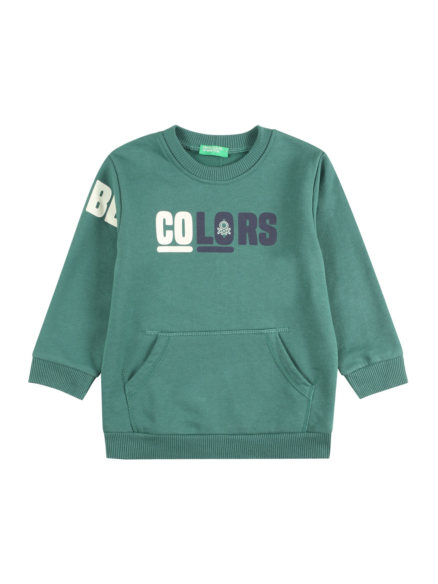 UNITED COLORS OF BENETTON Majica  kremna / temno modra / zelena