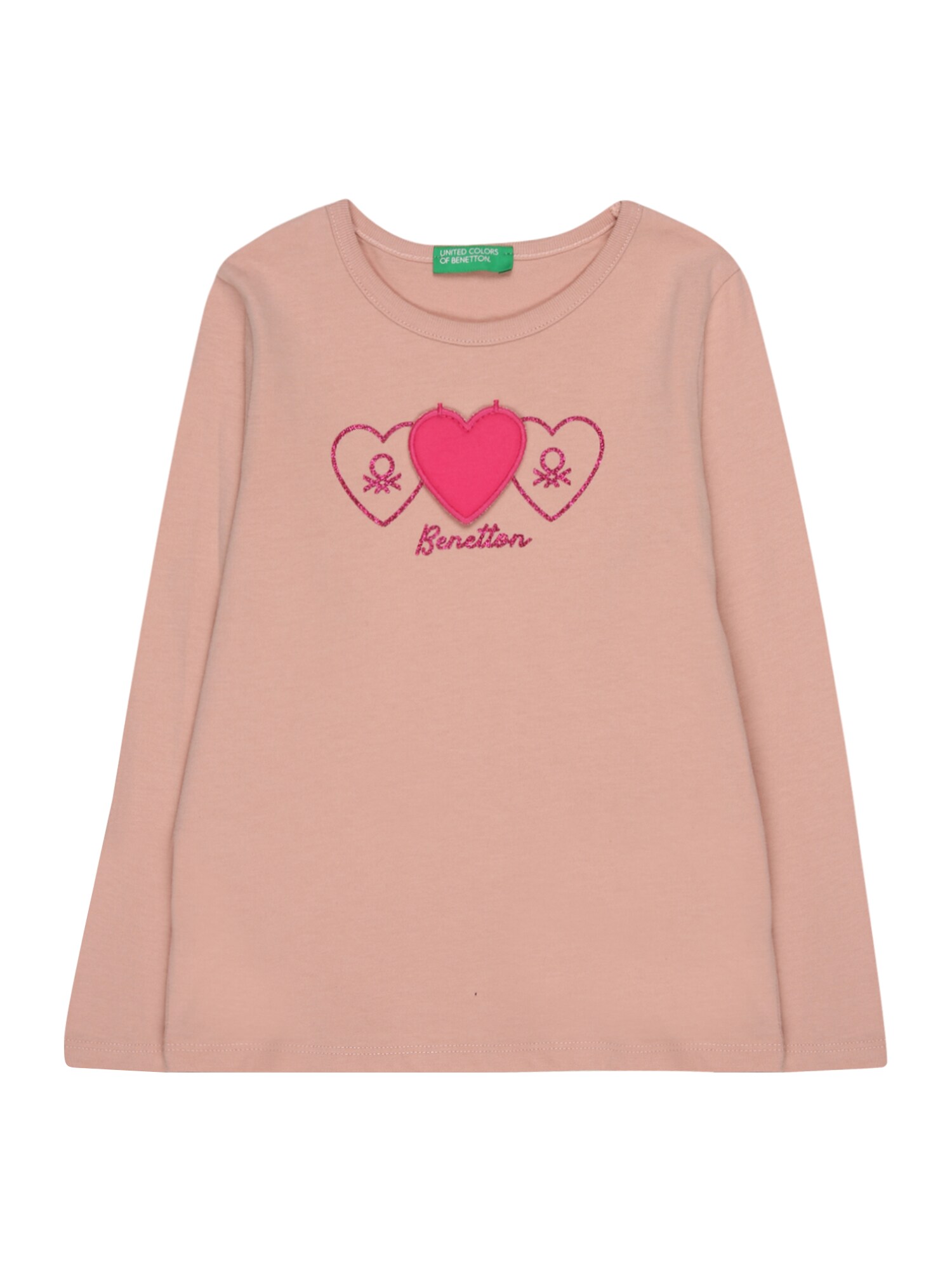 UNITED COLORS OF BENETTON Majica  rosé / temno roza