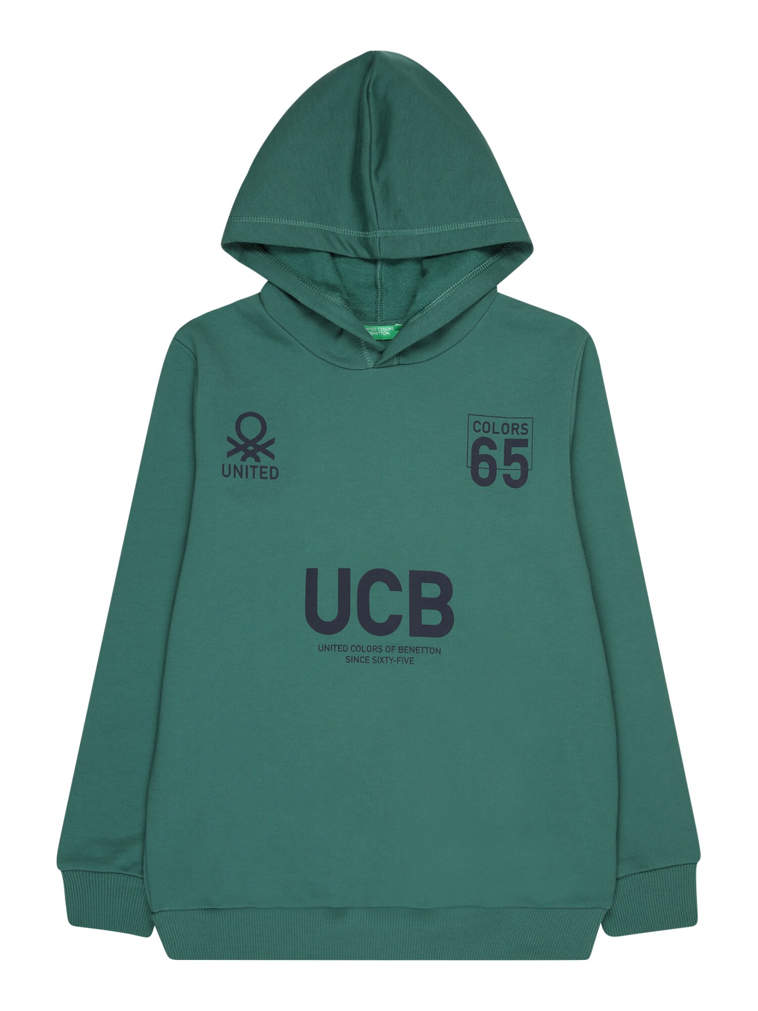 UNITED COLORS OF BENETTON Majica  temno zelena / črna