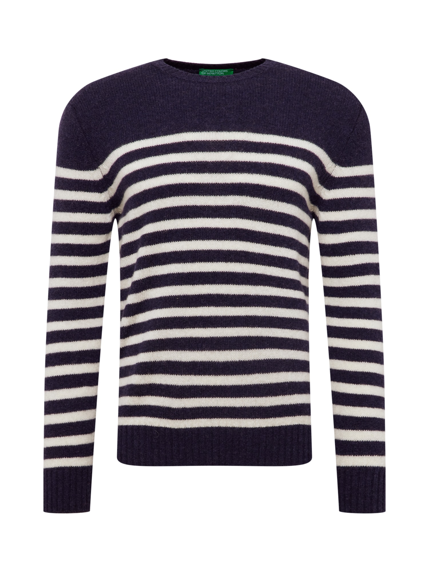 UNITED COLORS OF BENETTON Pulover  mornarska / off-bela