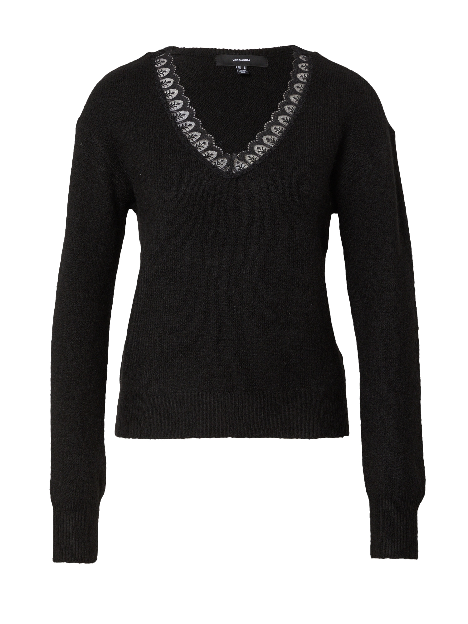 VERO MODA Pulover 'ADELE'  črna