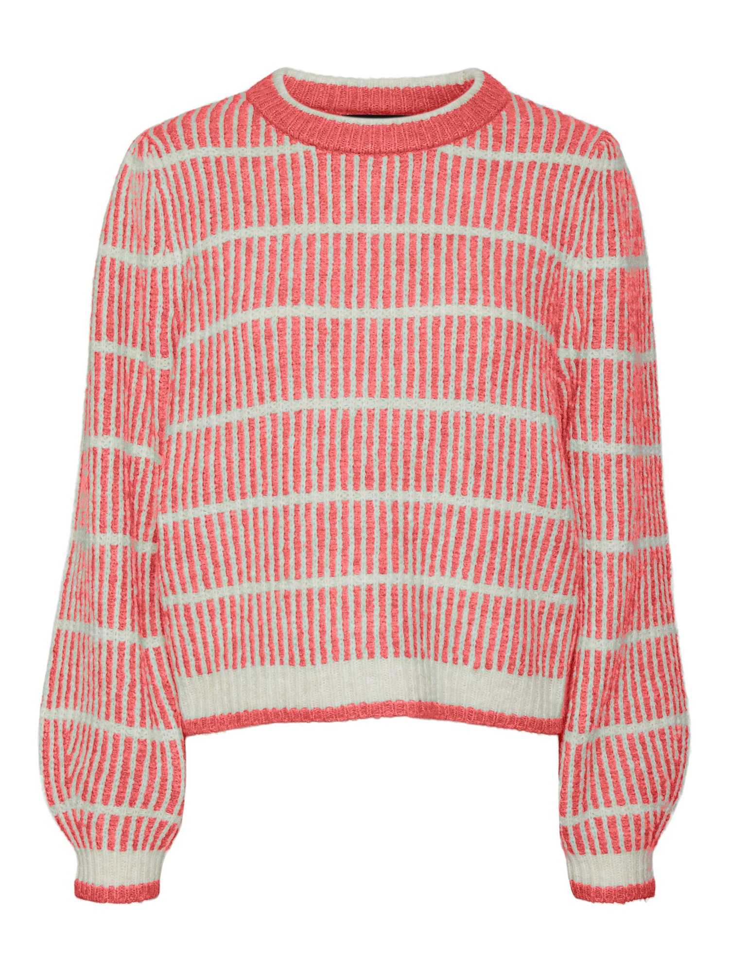 VERO MODA Pulover 'CALA'  breskev / off-bela