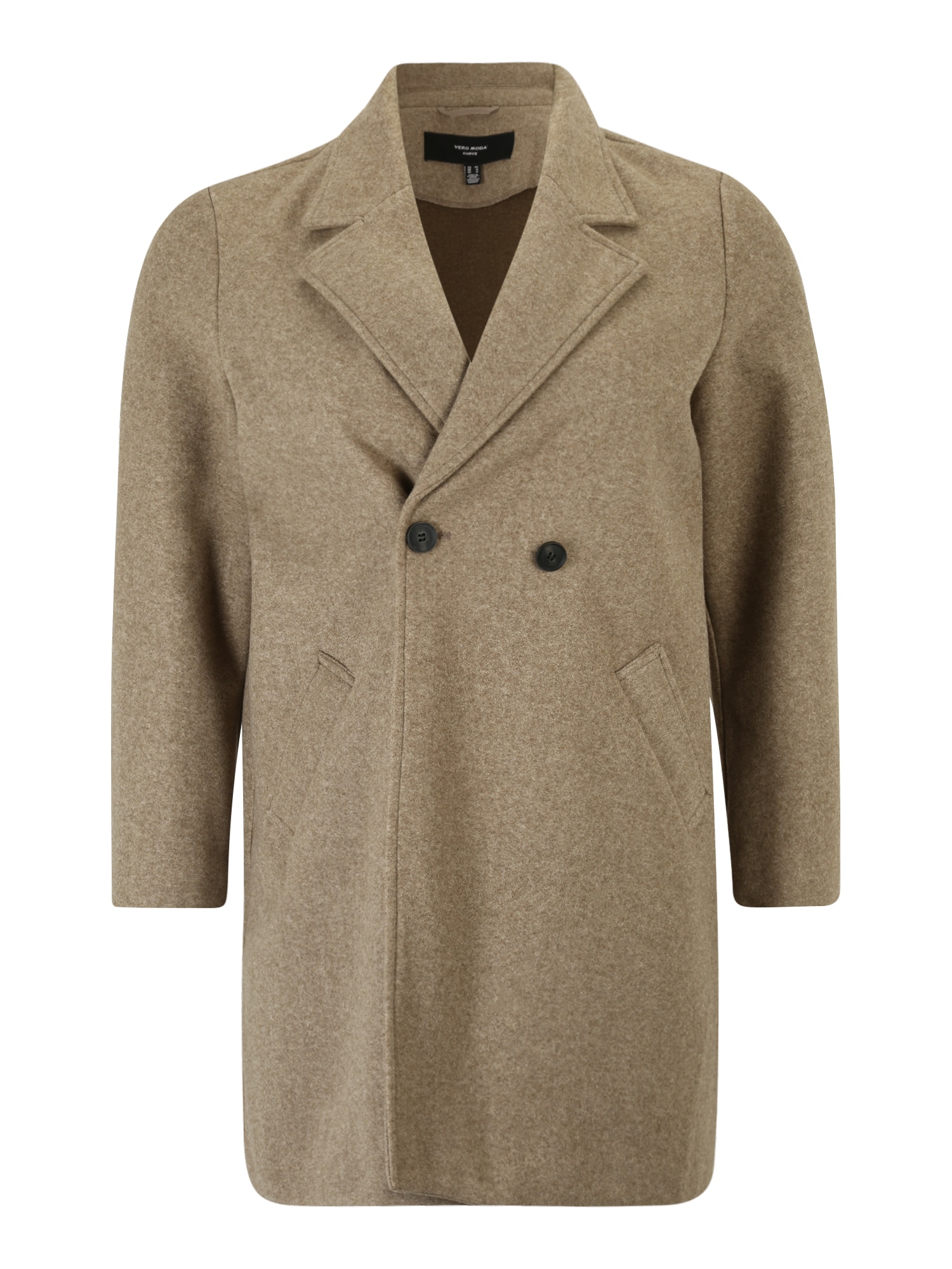 Vero Moda Curve Prehoden plašč 'ADDIE'  sepija