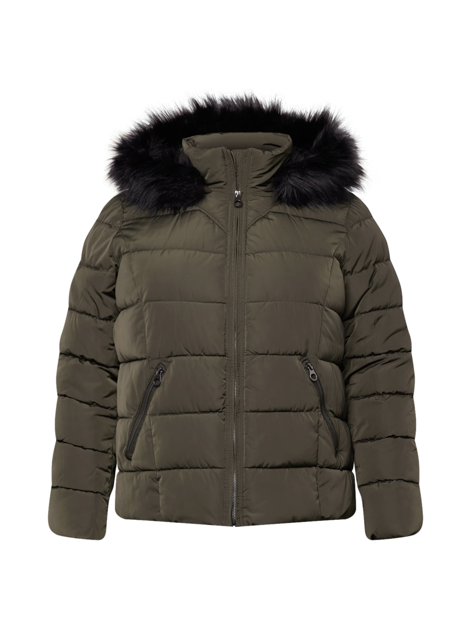 Vero Moda Curve Zimska jakna 'Liv'  jelka / črna