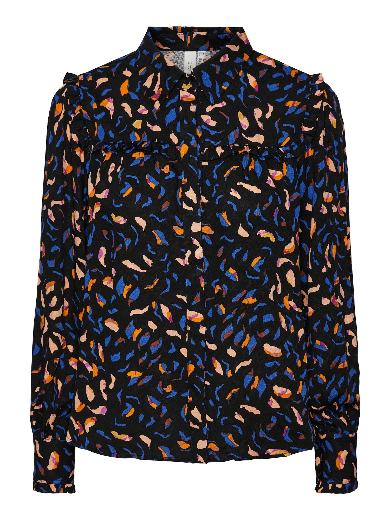 Y.A.S Bluza 'SPILO'  bež / safir / temno rumena / črna