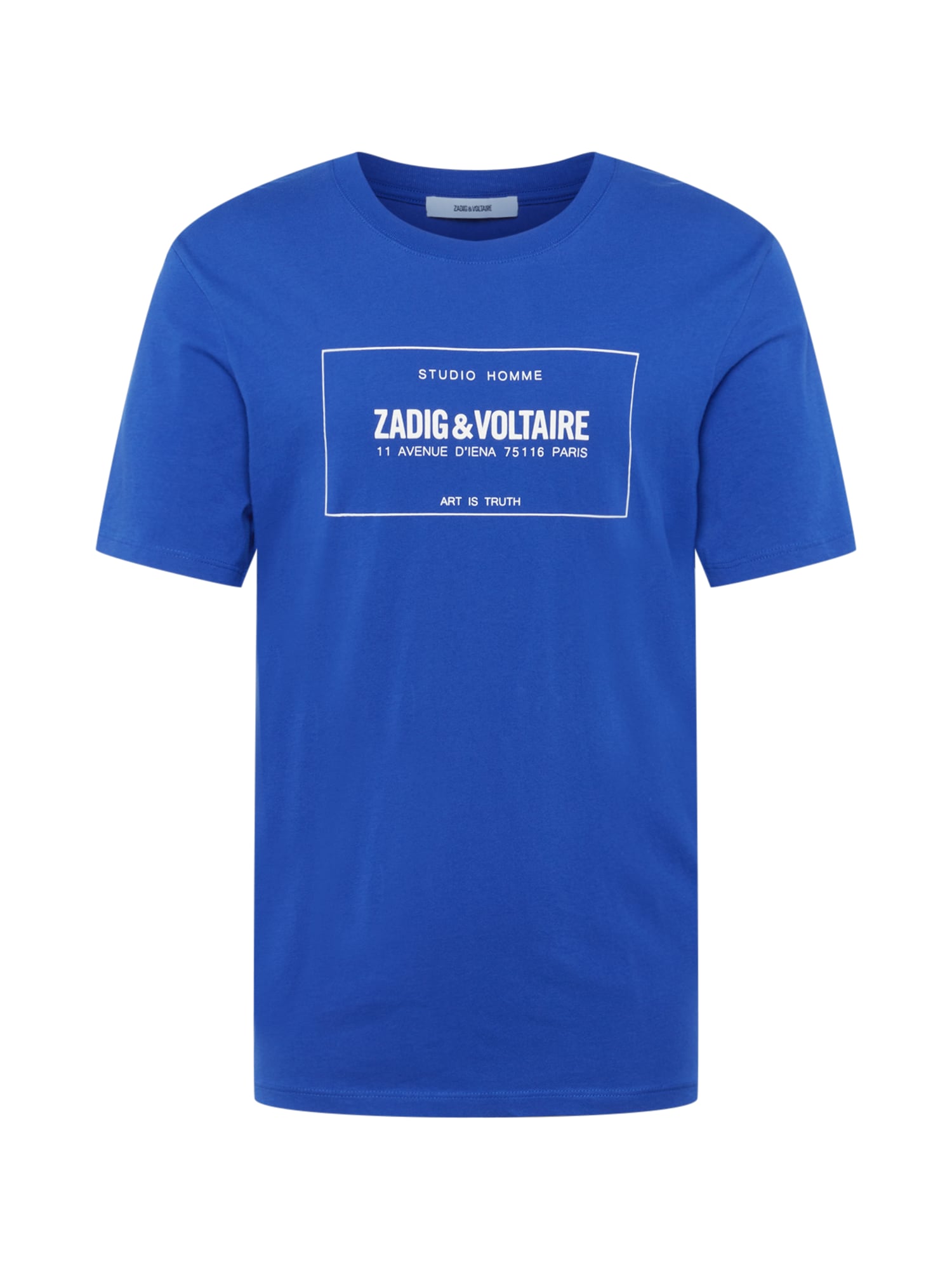 Zadig & Voltaire Majica 'TED BLASON'  kraljevo modra / bela