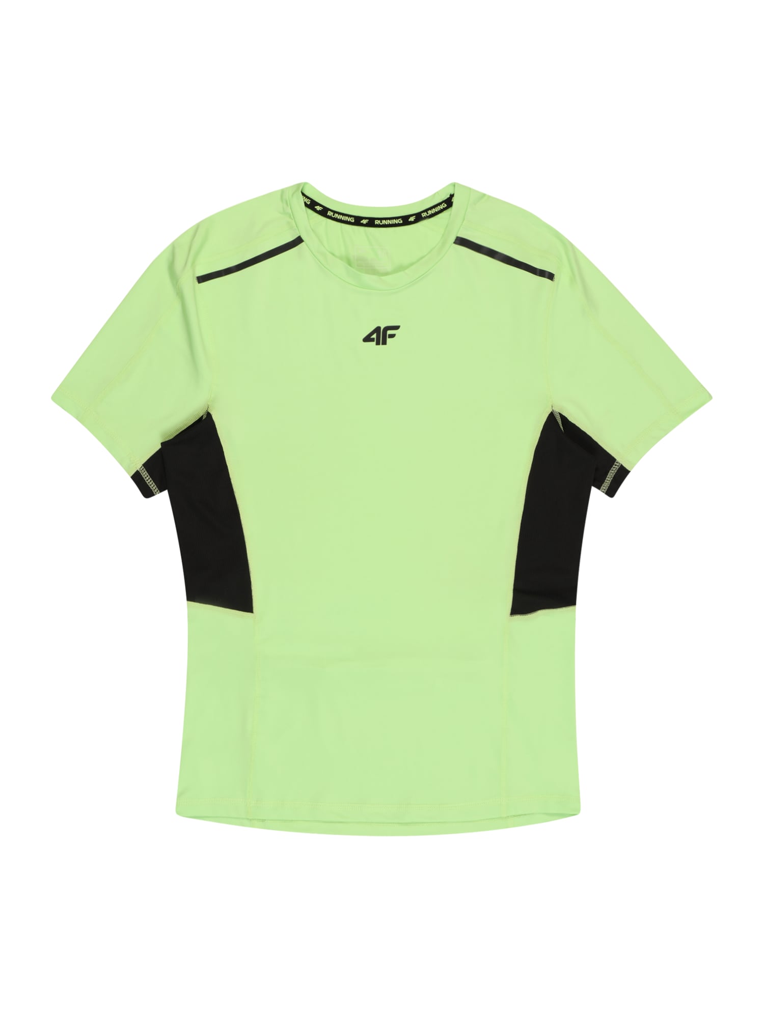 4F Funkcionalna majica  svetlo zelena / črna