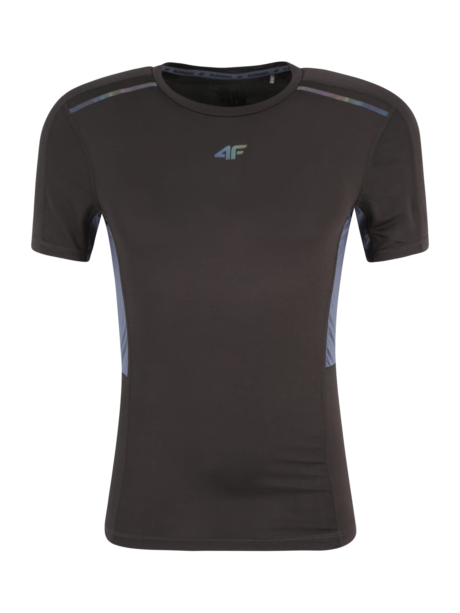 4F Funkcionalna majica  turkizna / bazaltno siva / lila / črna