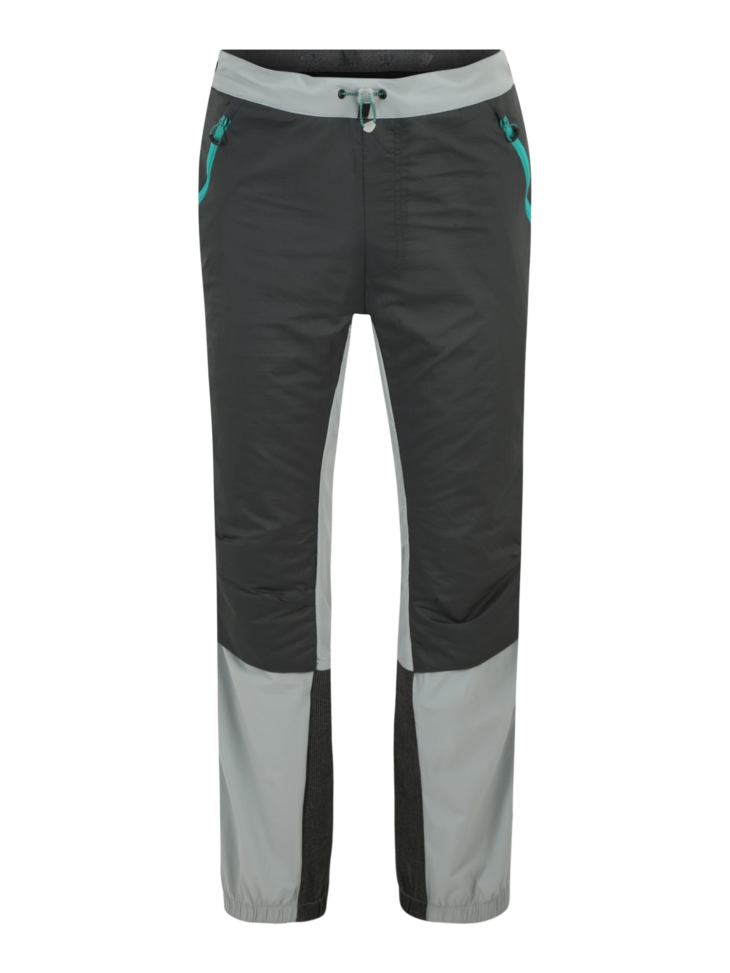 4F Outdoor hlače  antracit / svetlo siva / žad
