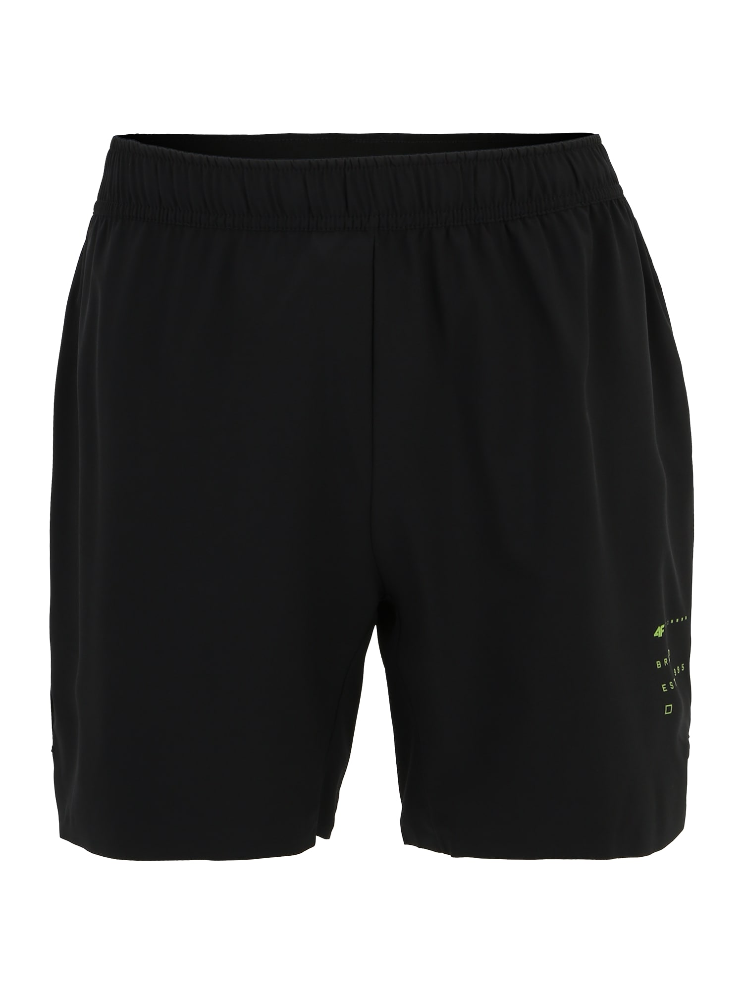 4F Športne hlače  svetlo zelena / črna