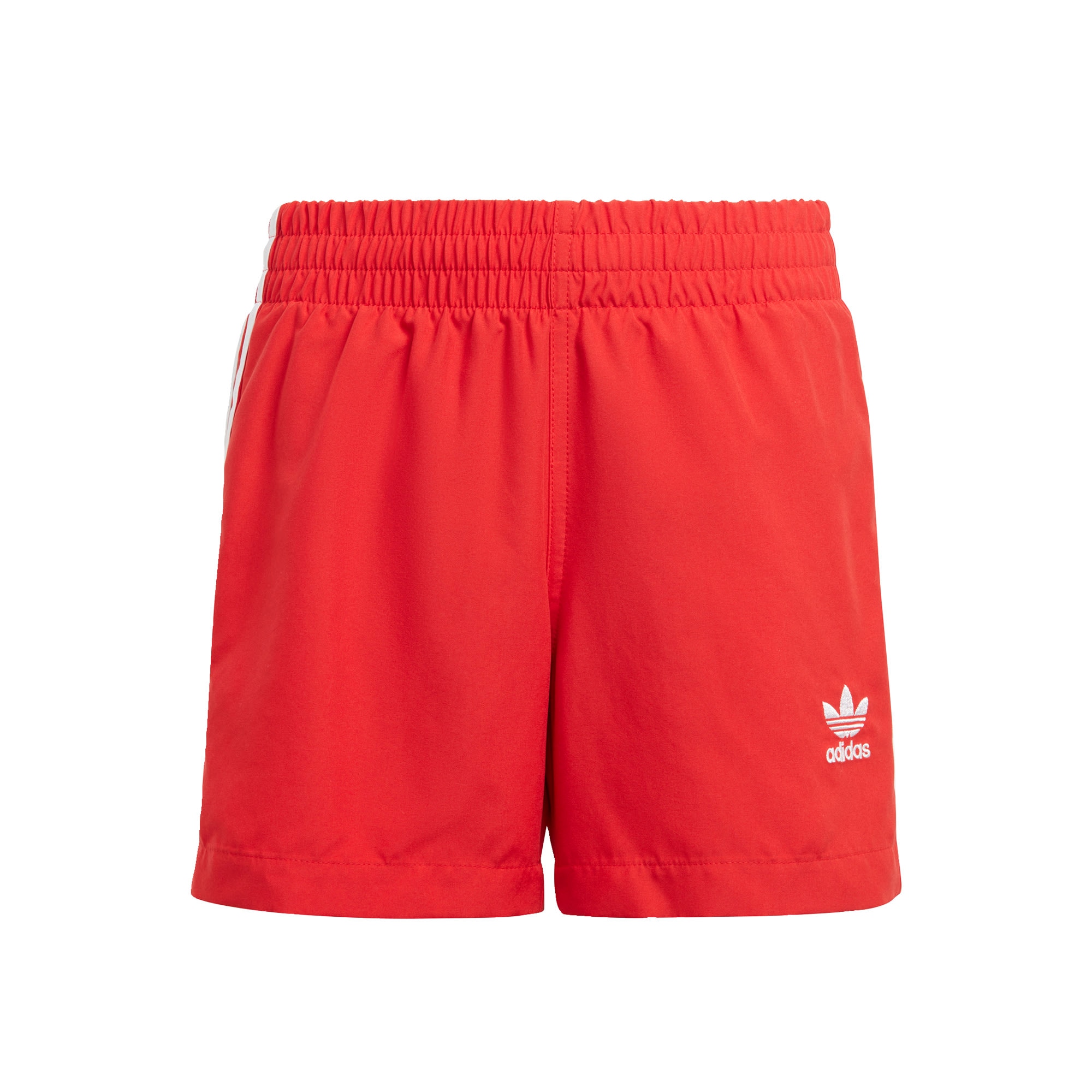 ADIDAS ORIGINALS Kratke kopalne hlače  rdeča / bela