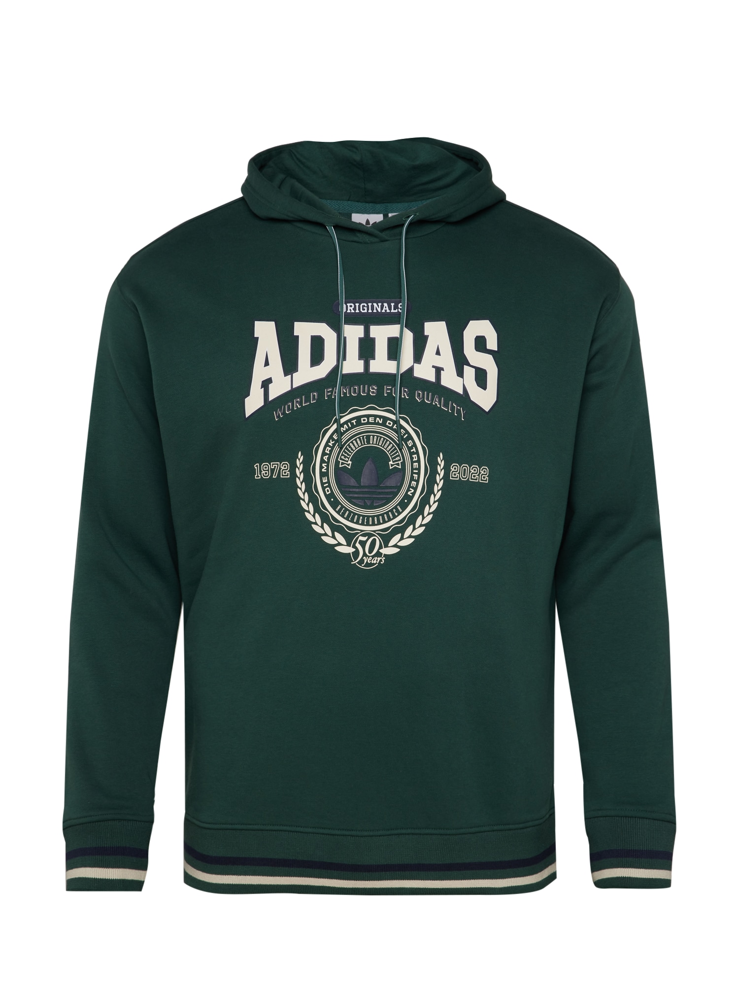 ADIDAS ORIGINALS Majica  mornarska / smaragd / bela