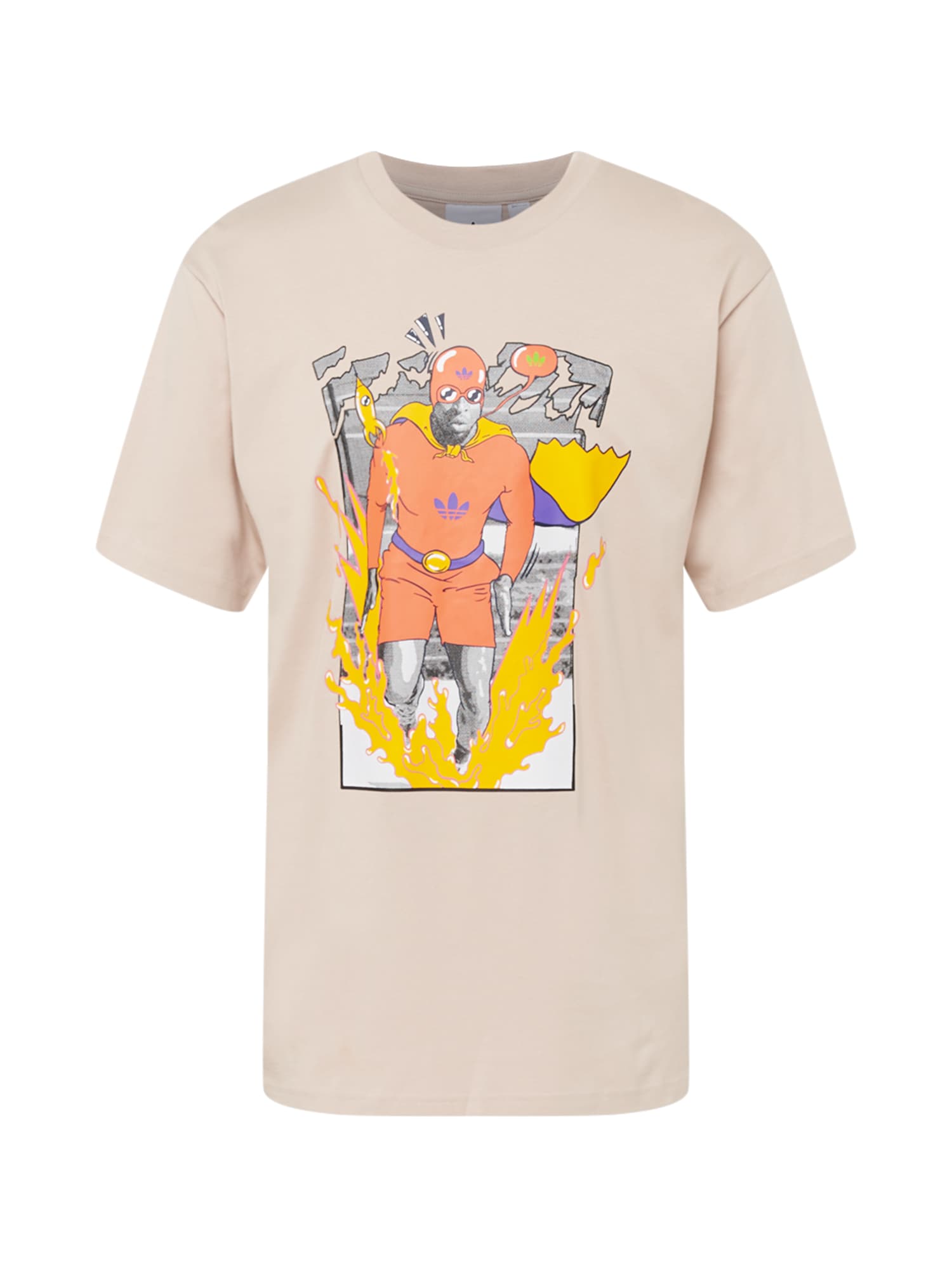 ADIDAS ORIGINALS Majica  nude / rumena / siva / marelica