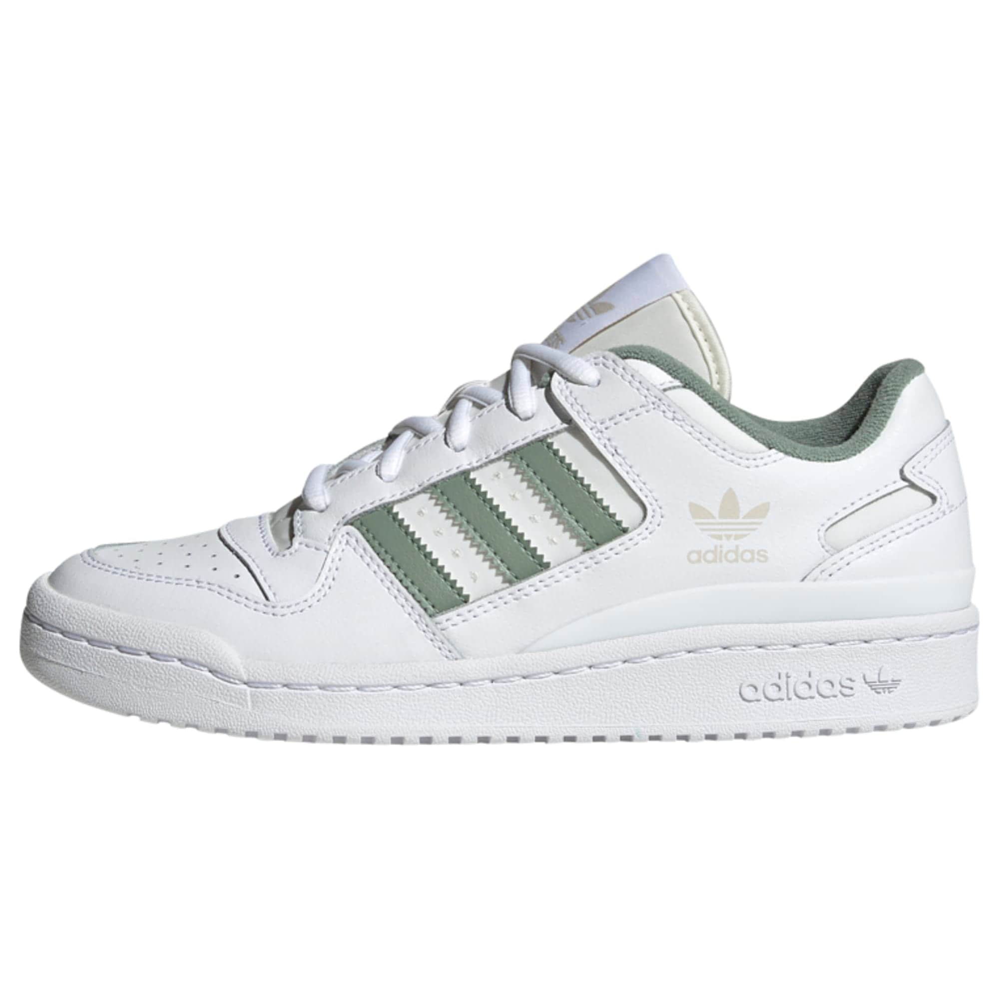 ADIDAS ORIGINALS Nizke superge 'Forum'  kaki / bela