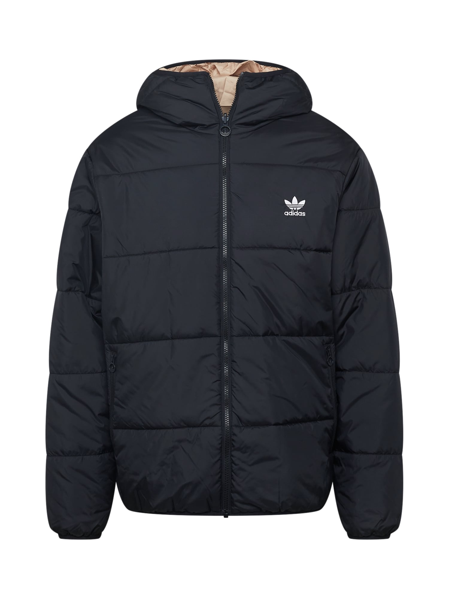 ADIDAS ORIGINALS Prehodna jakna  bež / črna / bela