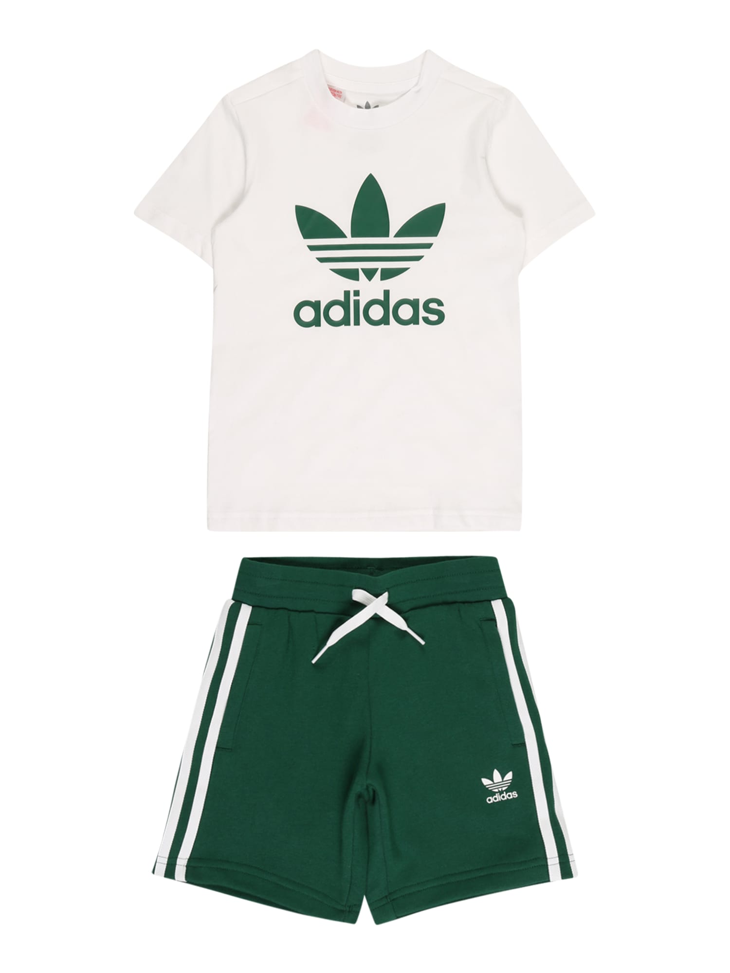 ADIDAS ORIGINALS Trenirka za tek  temno zelena / volneno bela