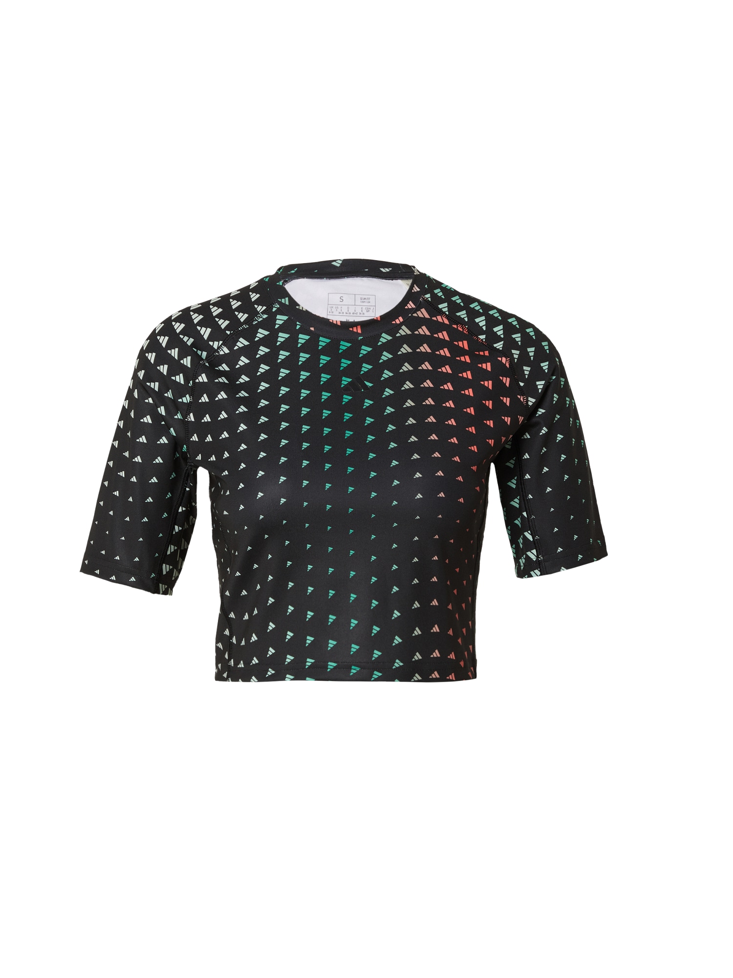 ADIDAS PERFORMANCE Funkcionalna majica  cijansko modra / pastelno zelena / korala / črna