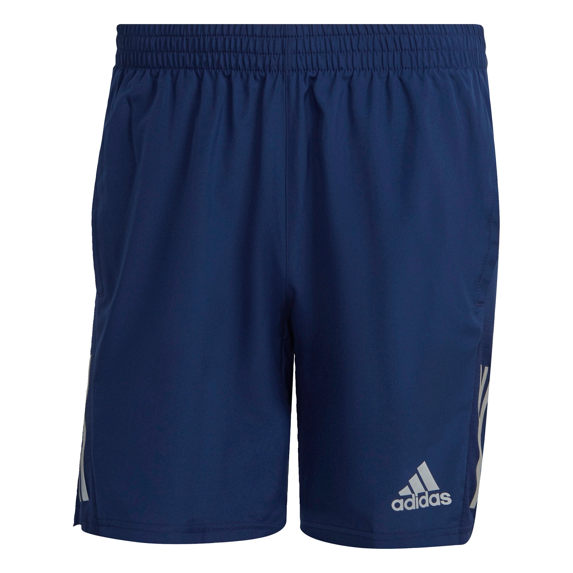 ADIDAS PERFORMANCE Športne hlače 'Own the Run'  temno modra / srebrna