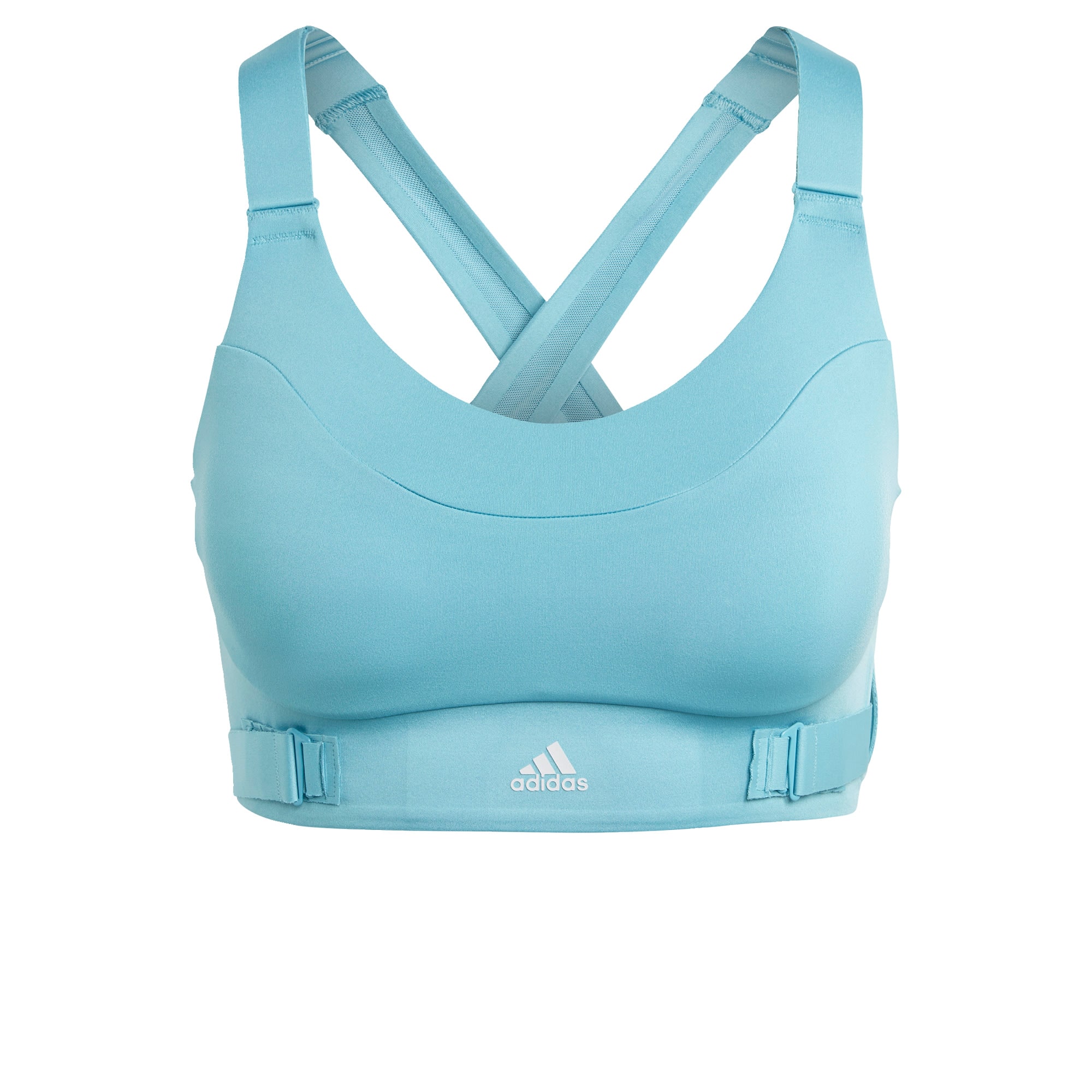 ADIDAS PERFORMANCE Športni nederček  svetlo modra / bela