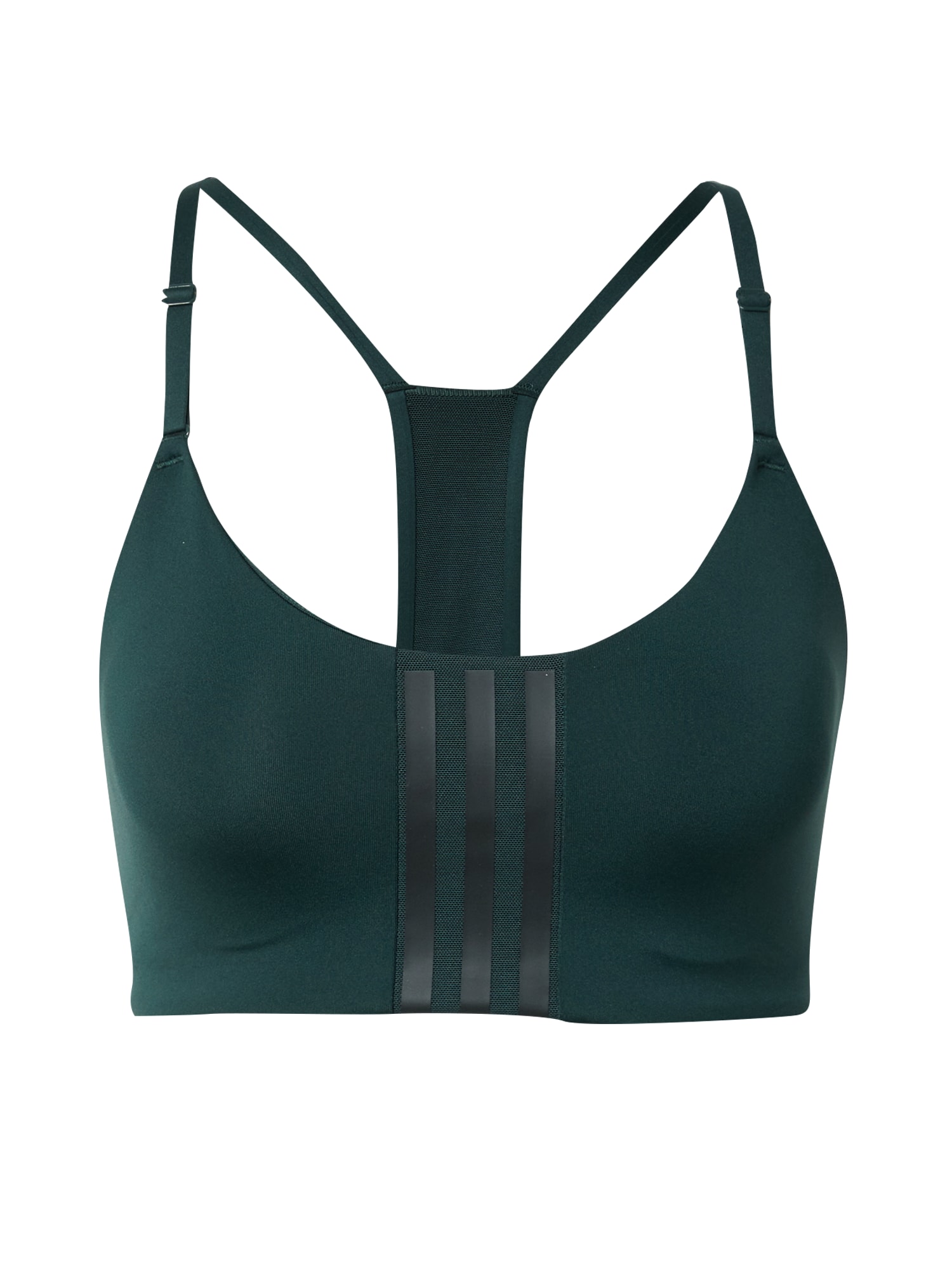 ADIDAS PERFORMANCE Športni nederček  temno zelena / črna