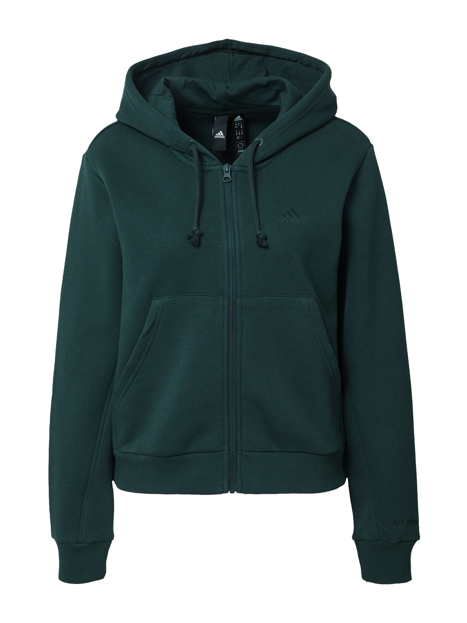 ADIDAS SPORTSWEAR Športna jopa na zadrgo  temno zelena