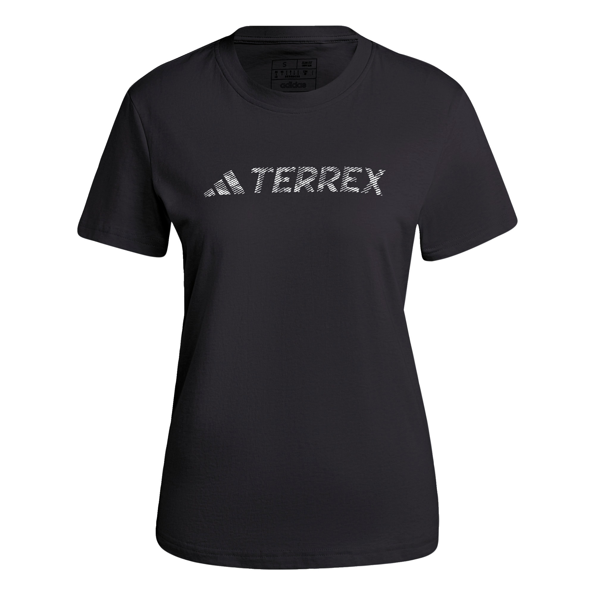 ADIDAS TERREX Funkcionalna majica  črna / bela