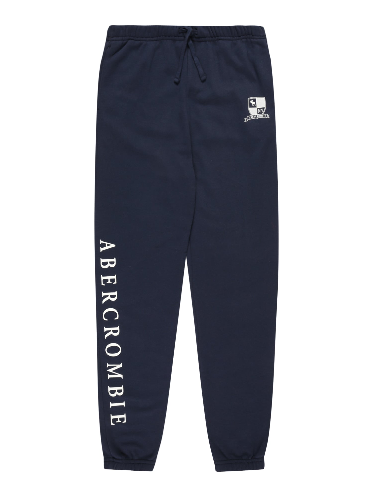 Abercrombie & Fitch Hlače  mornarska / bela