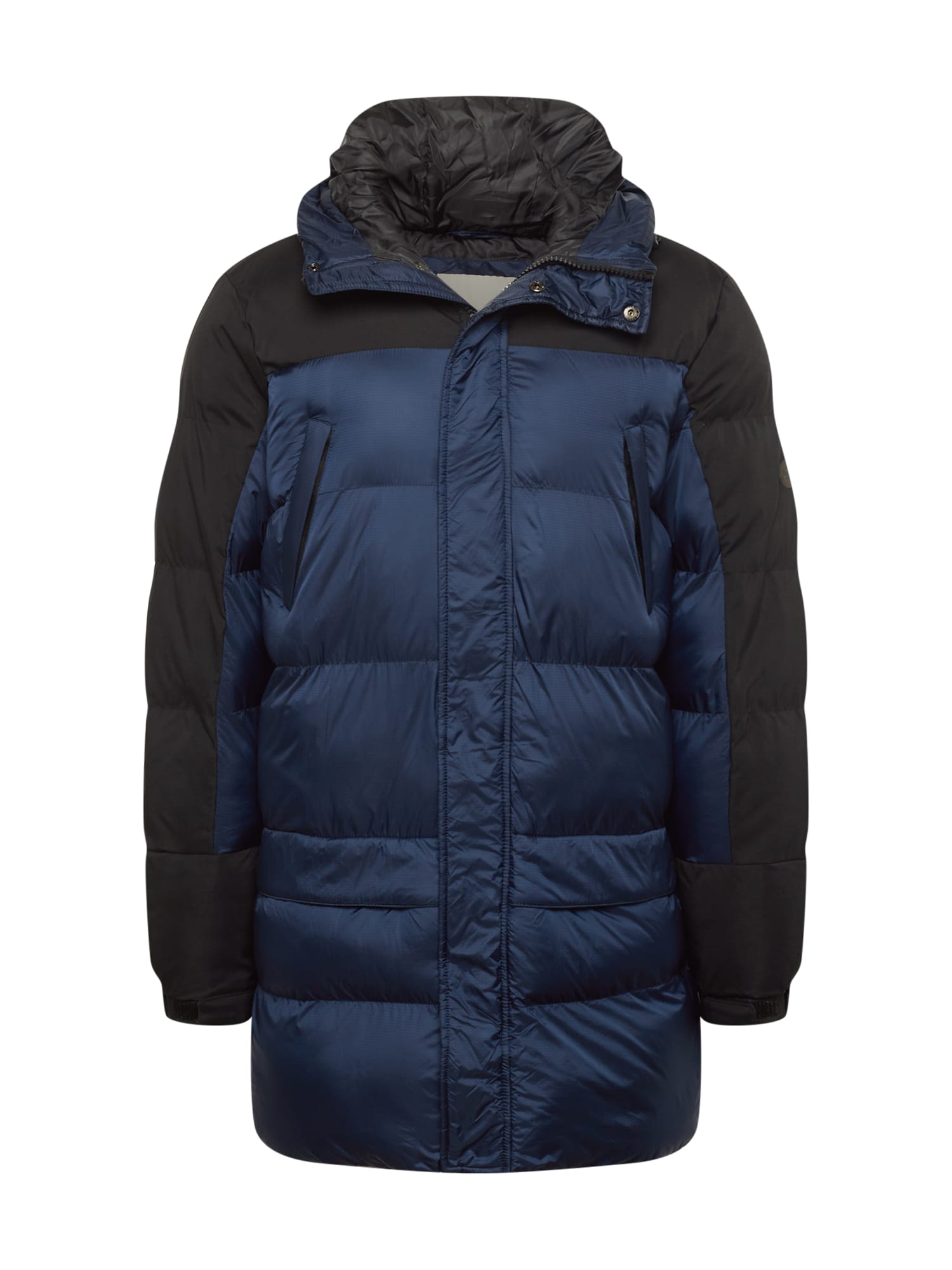 BLEND Zimska jakna  kobalt modra / črna