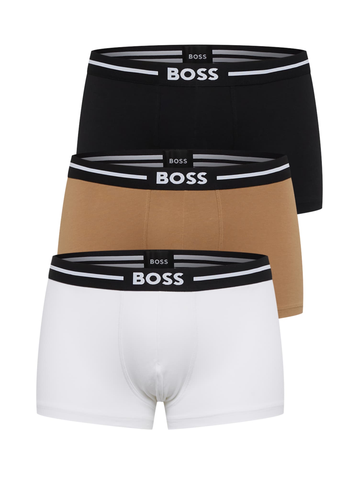 BOSS Black Boksarice  chamois / črna / bela