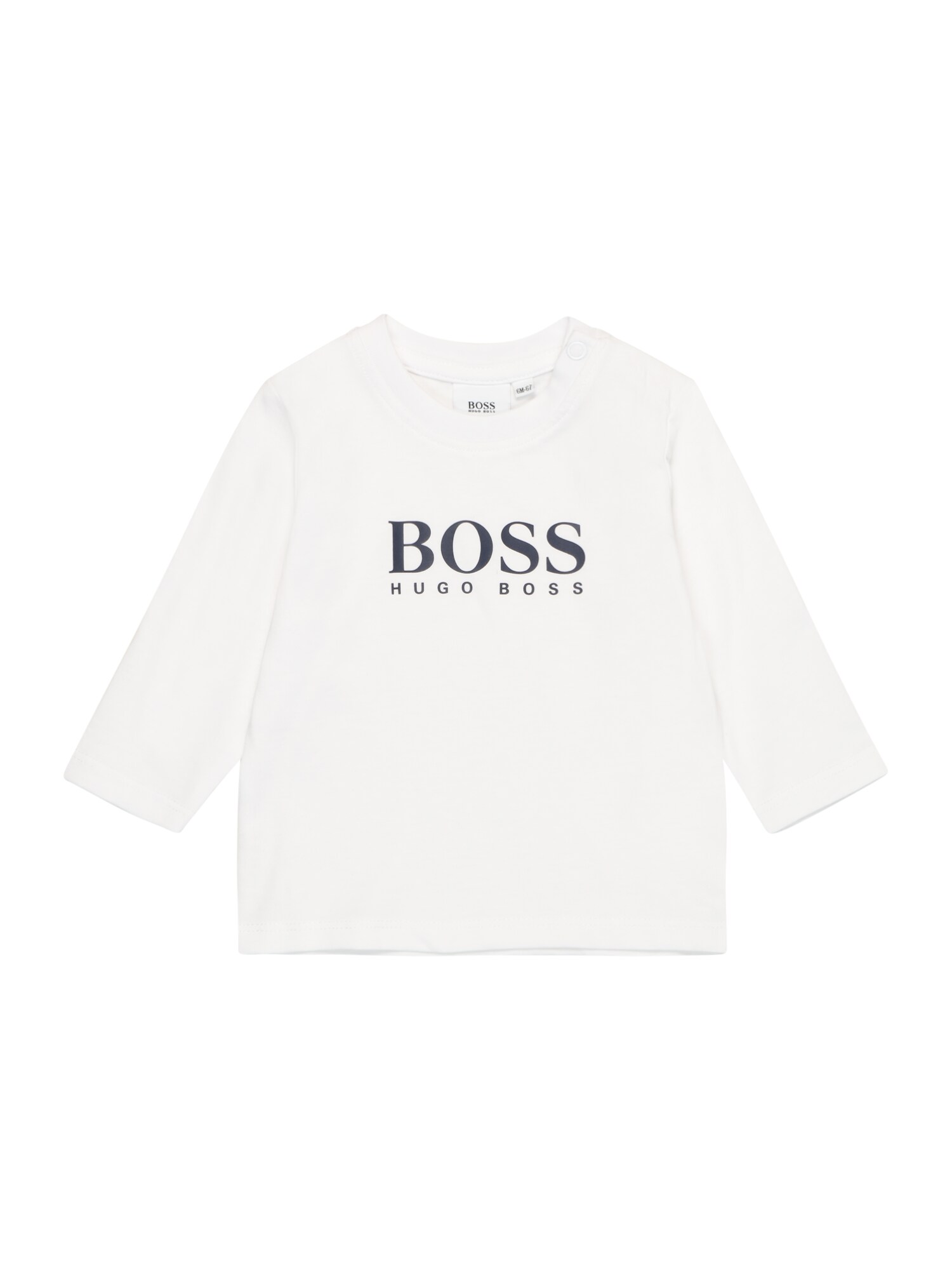 BOSS Kidswear Majica  črna / bela