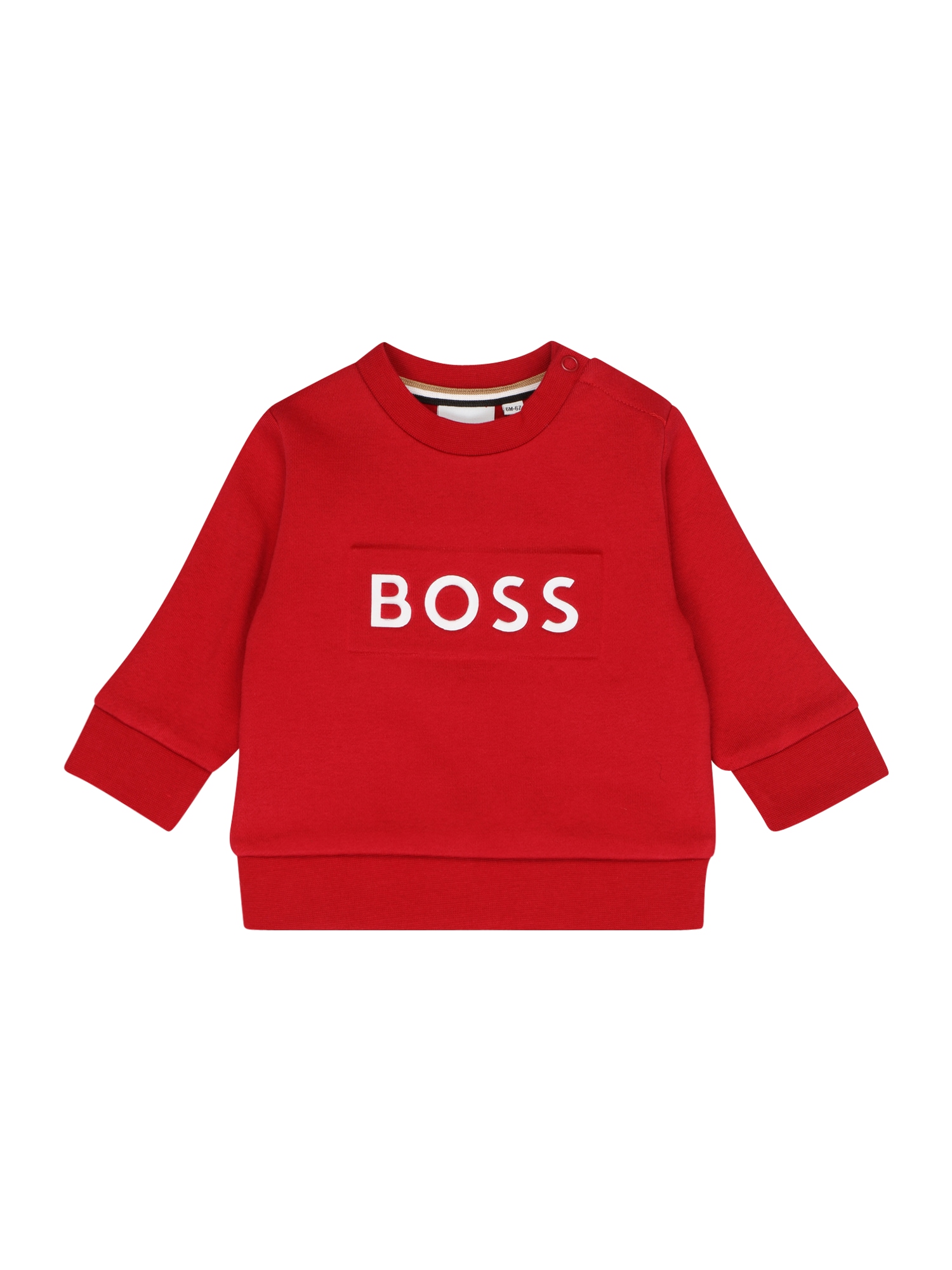 BOSS Kidswear Majica  rdeča / bela
