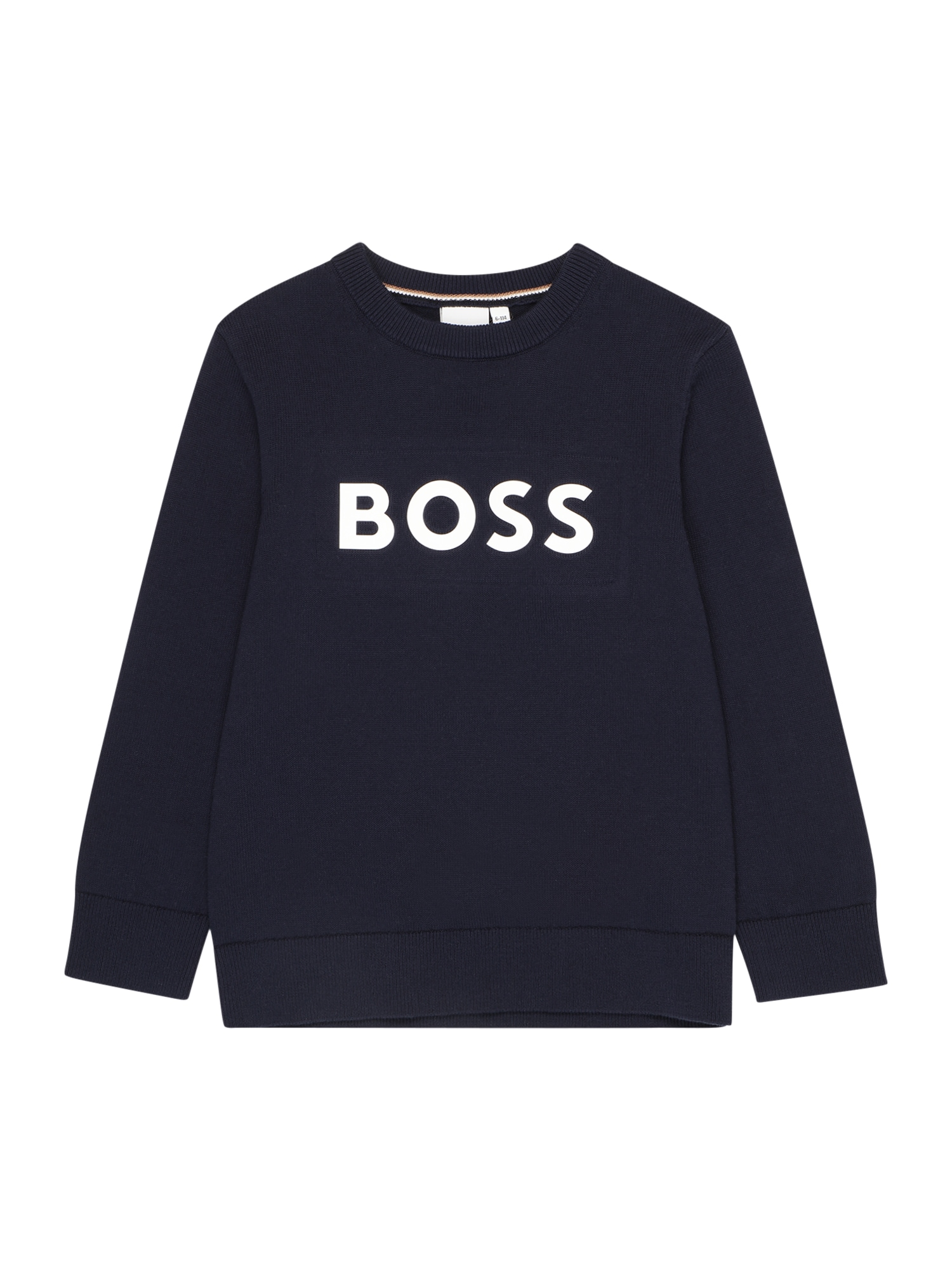 BOSS Kidswear Pulover  mornarska / bela