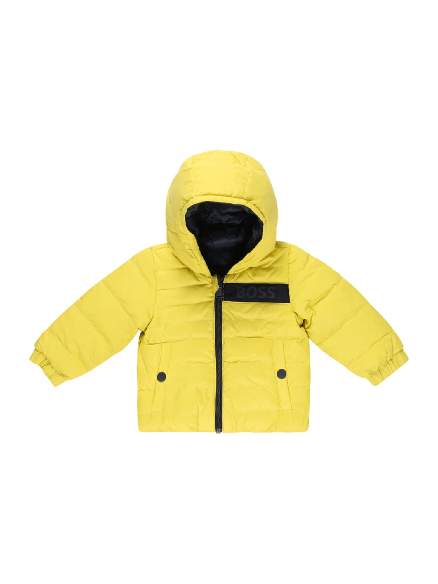 BOSS Kidswear Zimska jakna  rumena / črna