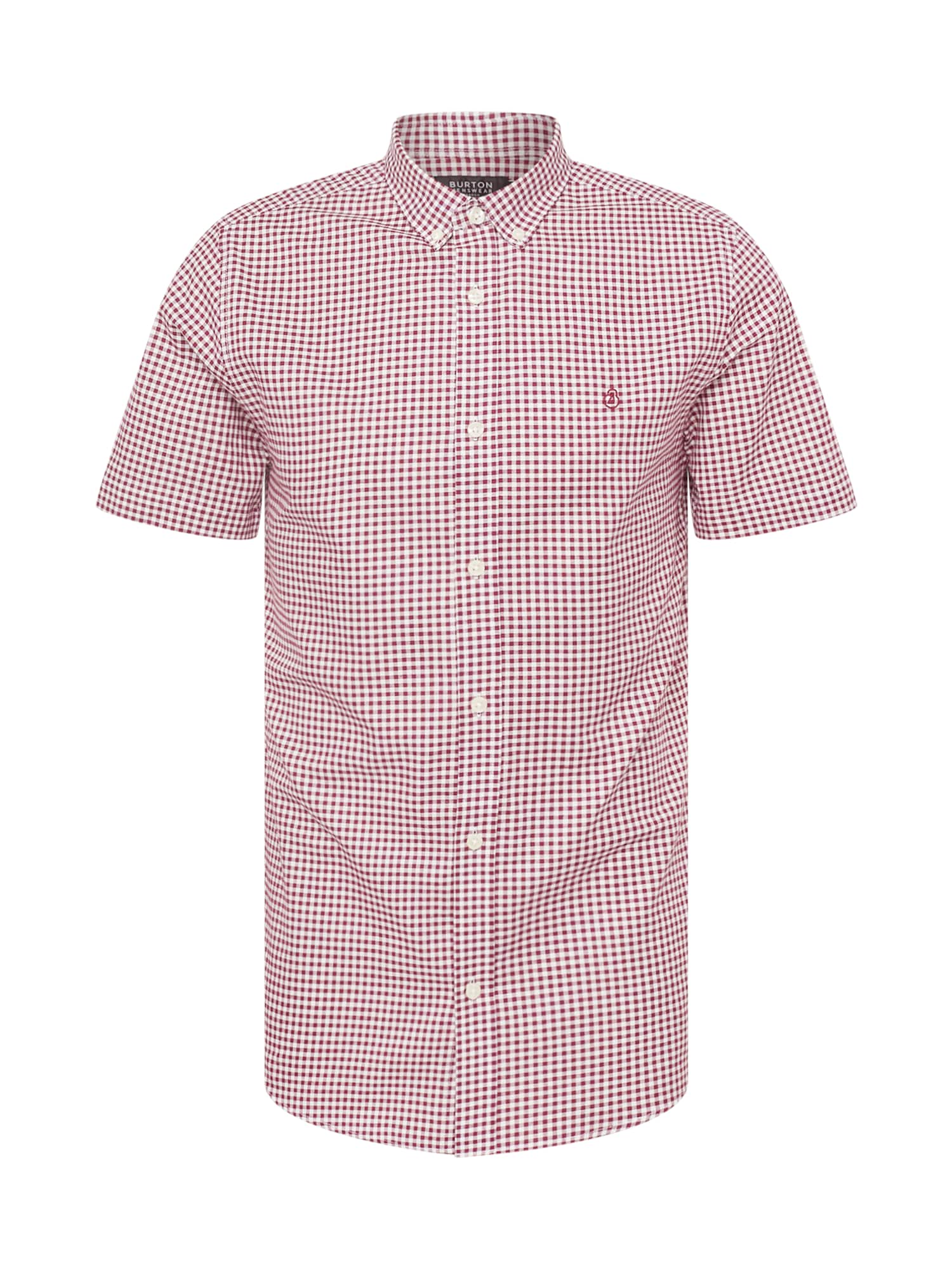 BURTON MENSWEAR LONDON Srajca  vinsko rdeča / bela