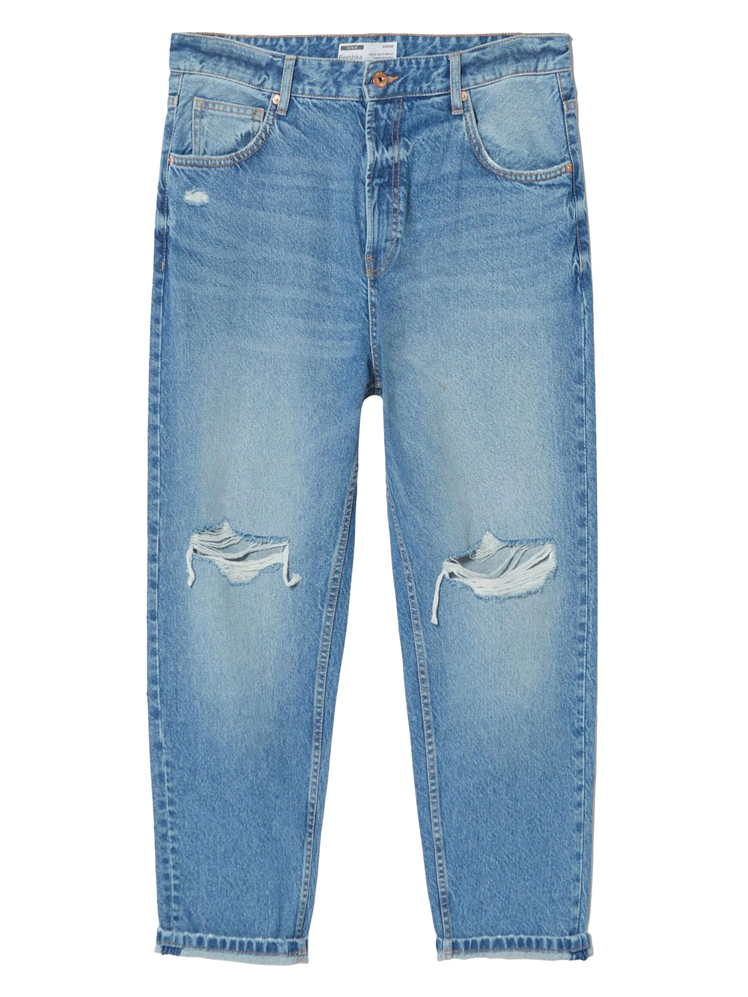 Bershka Kavbojke  moder denim