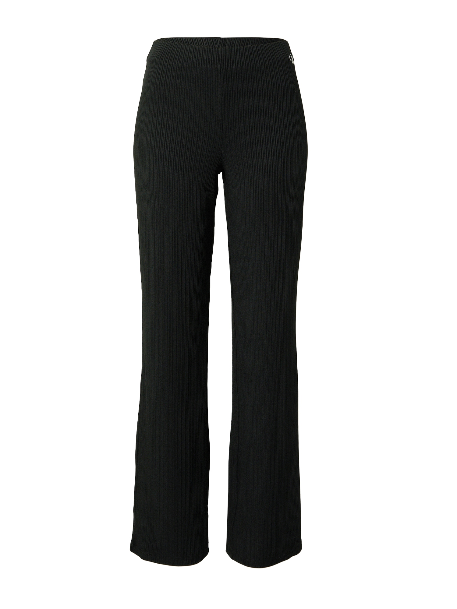 Calvin Klein Jeans Hlače  črna / bela