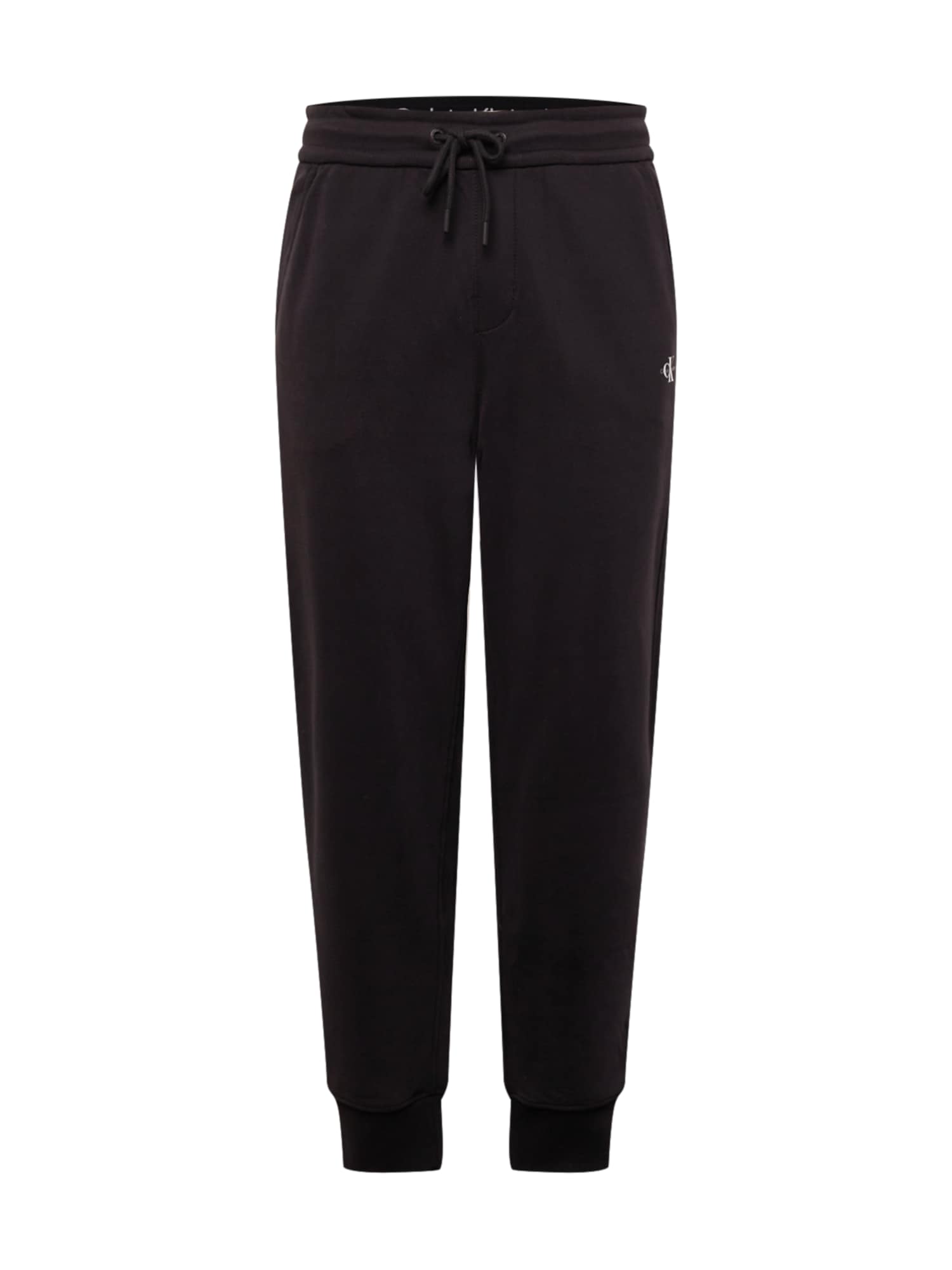 Calvin Klein Jeans Hlače  črna / off-bela
