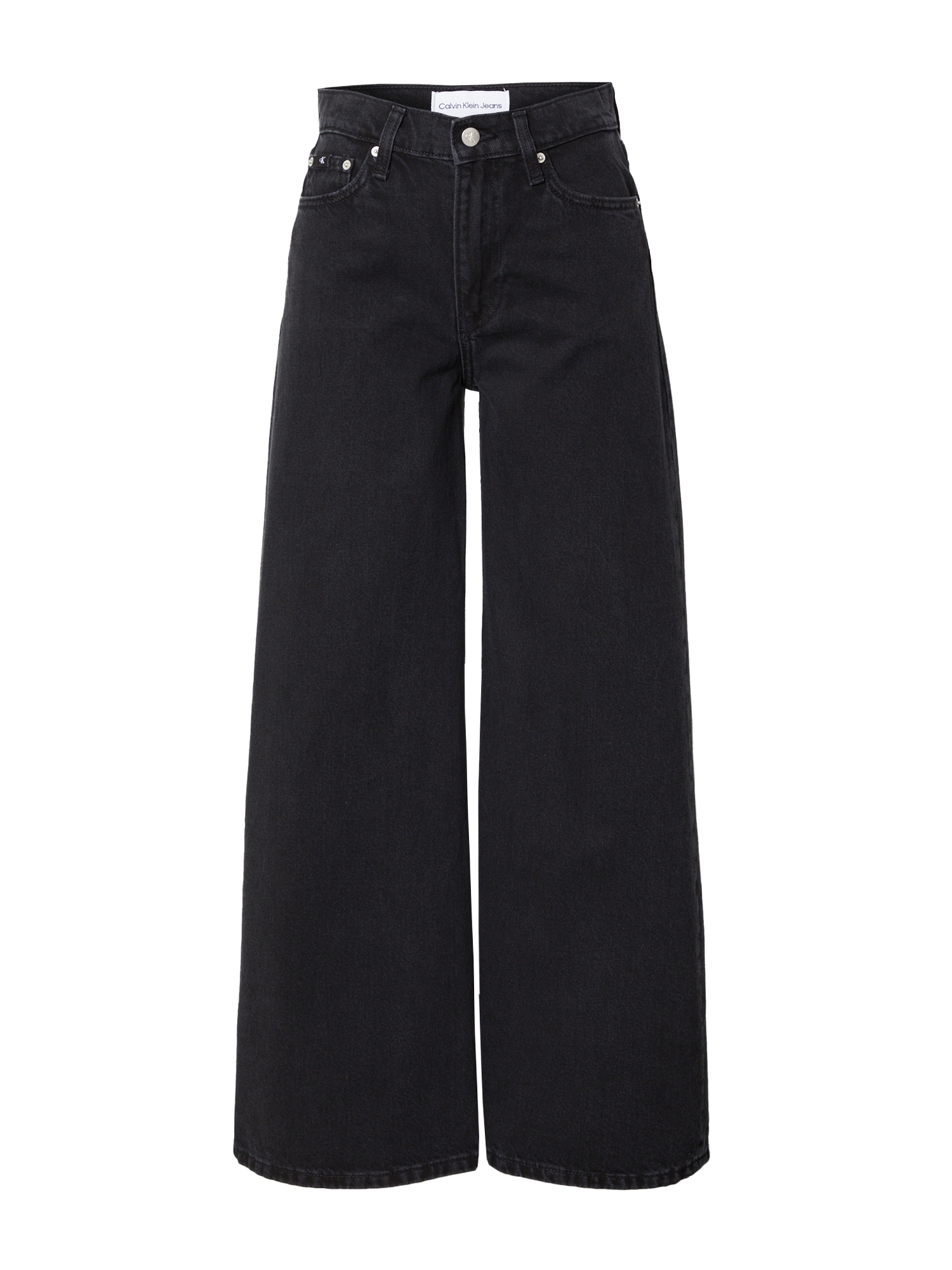 Calvin Klein Jeans Kavbojke  črn denim