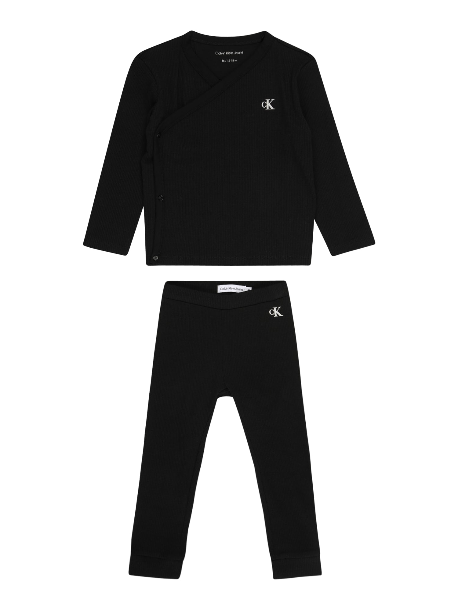 Calvin Klein Jeans Komplet  črna / bela