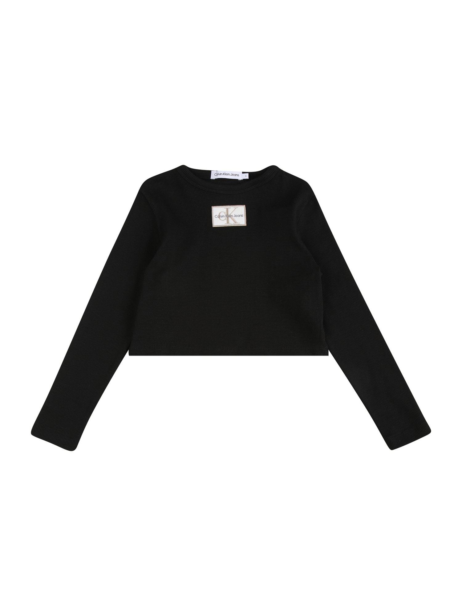 Calvin Klein Jeans Majica  bež / črna / bela