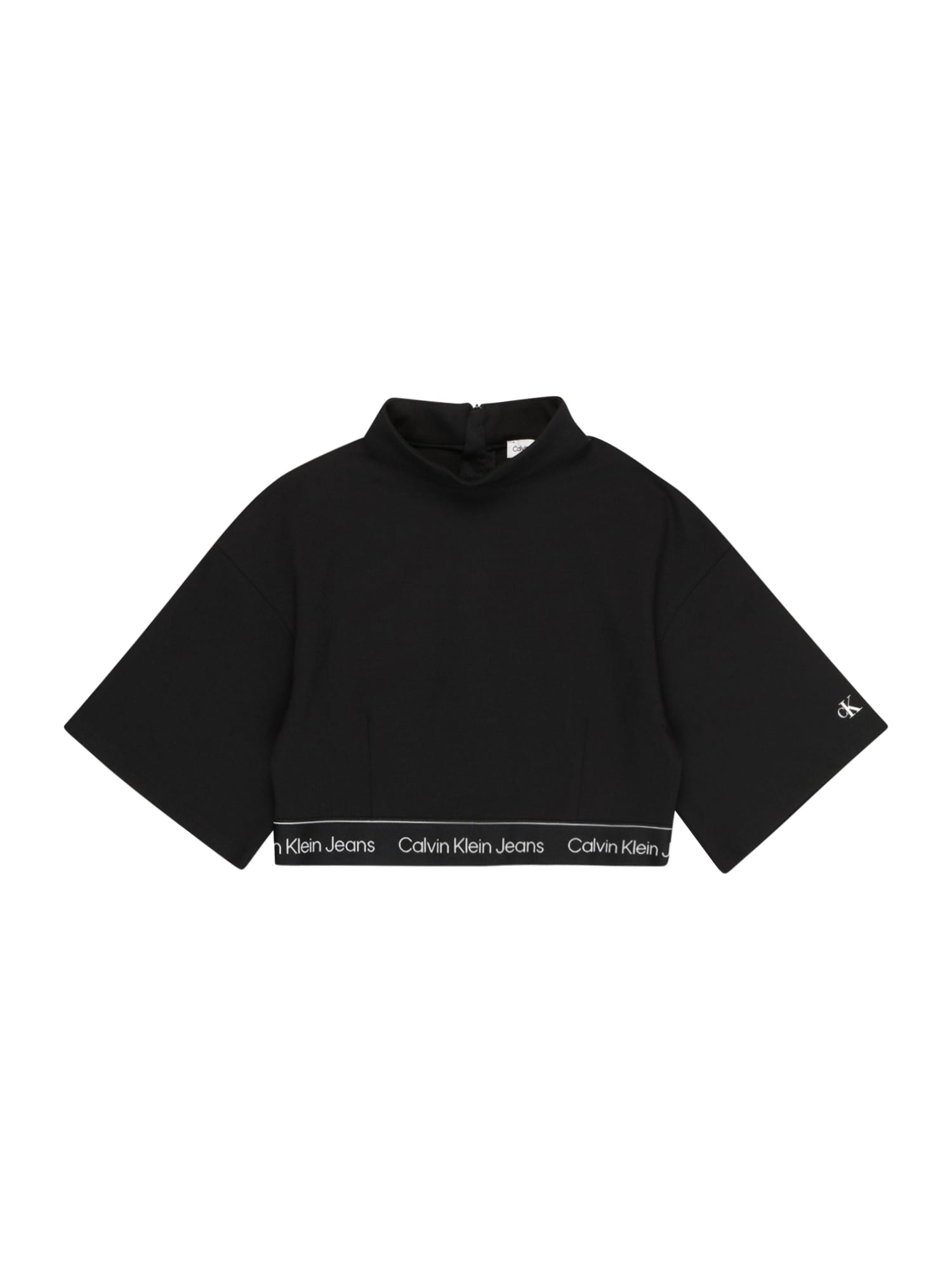 Calvin Klein Jeans Majica  črna / bela